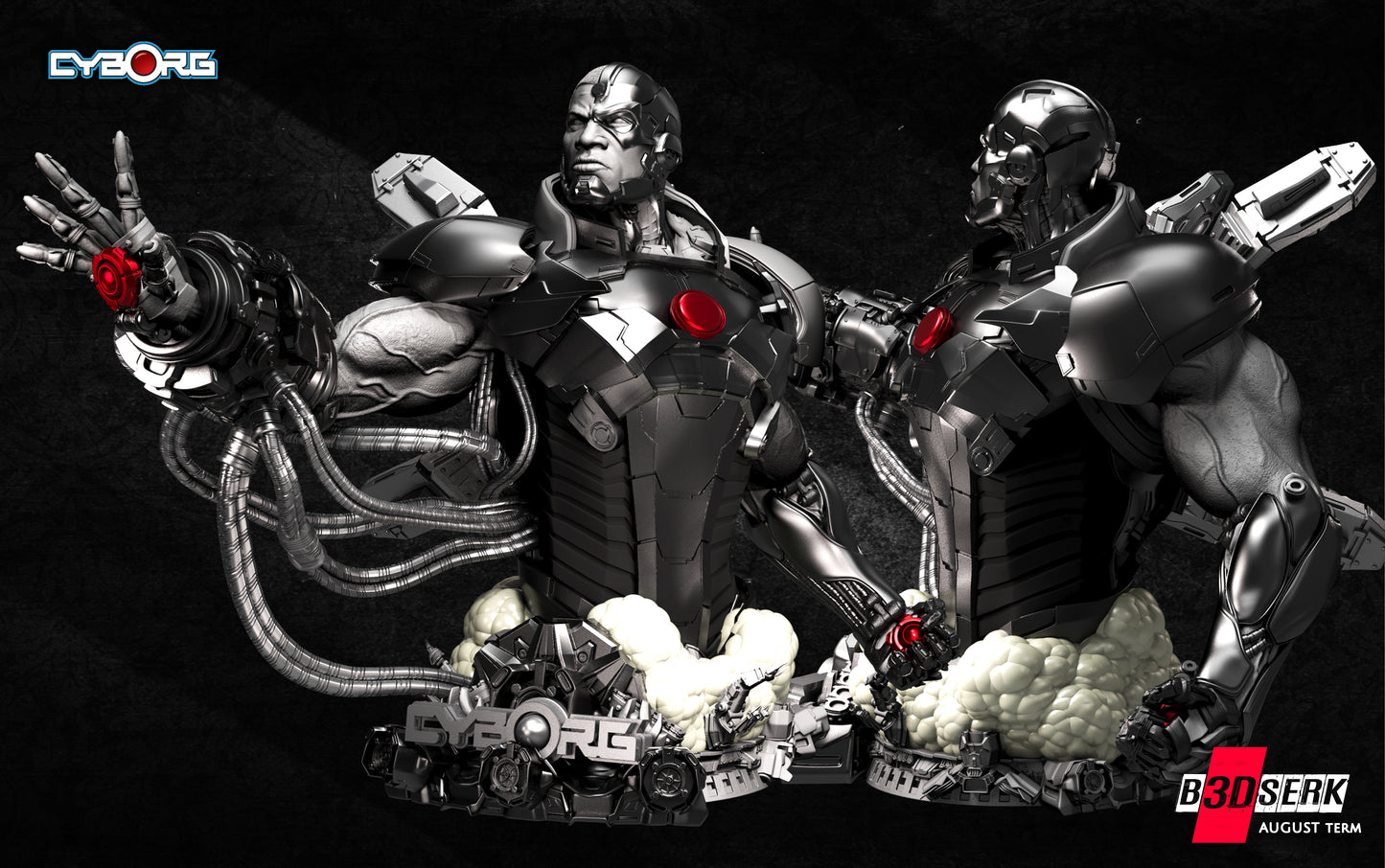 Cyborg Bust – B3DSERK Sculpt