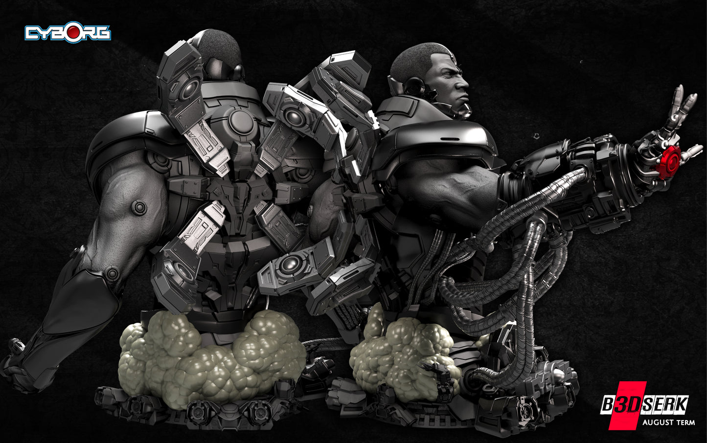 Cyborg Bust – B3DSERK Sculpt