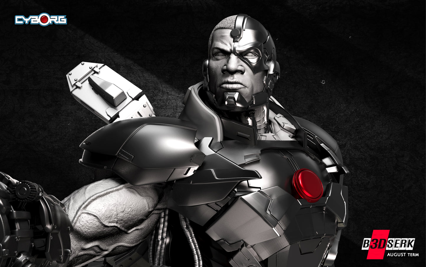 Cyborg Bust – B3DSERK Sculpt