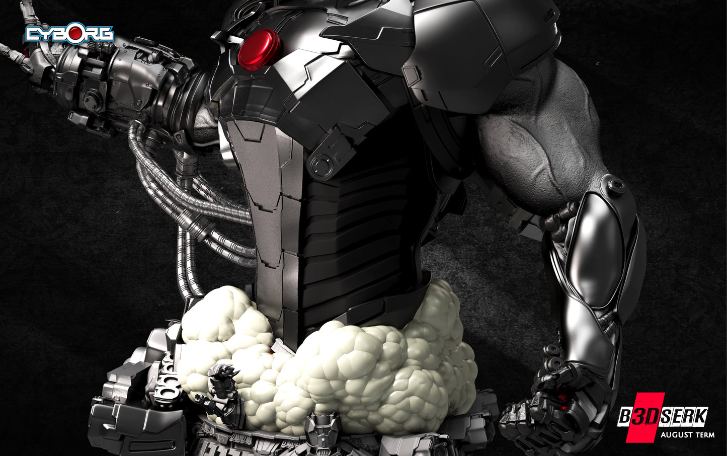 Cyborg Bust – B3DSERK Sculpt
