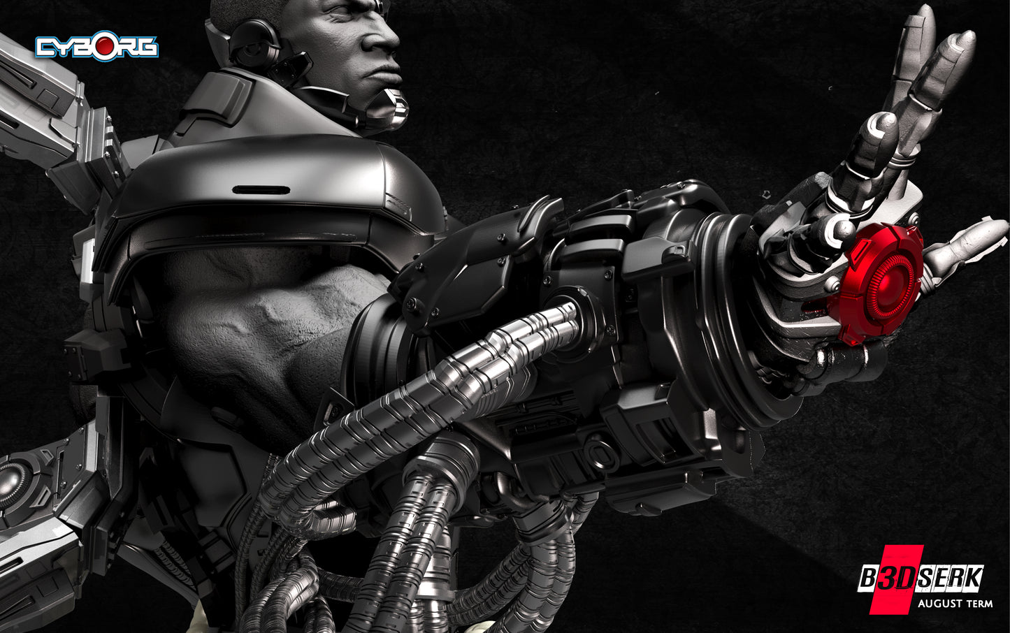 Cyborg Bust – B3DSERK Sculpt