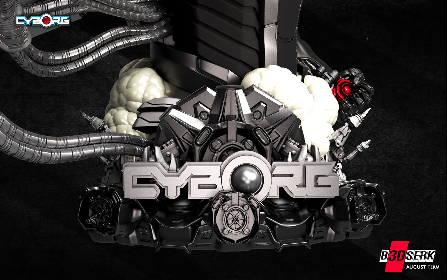 Cyborg Bust – B3DSERK Sculpt