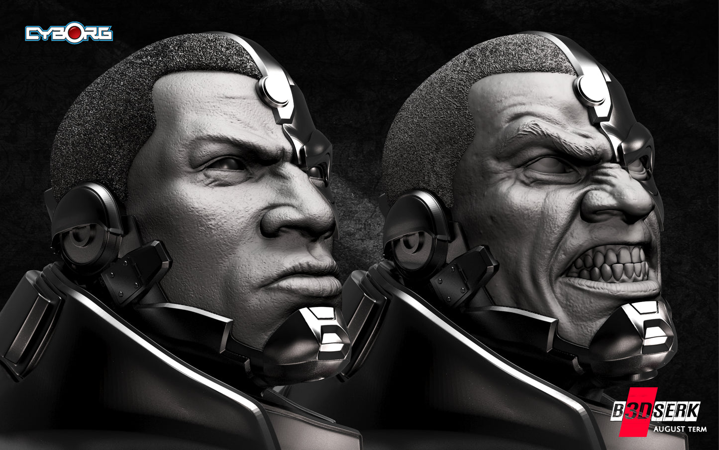 Cyborg Bust – B3DSERK Sculpt