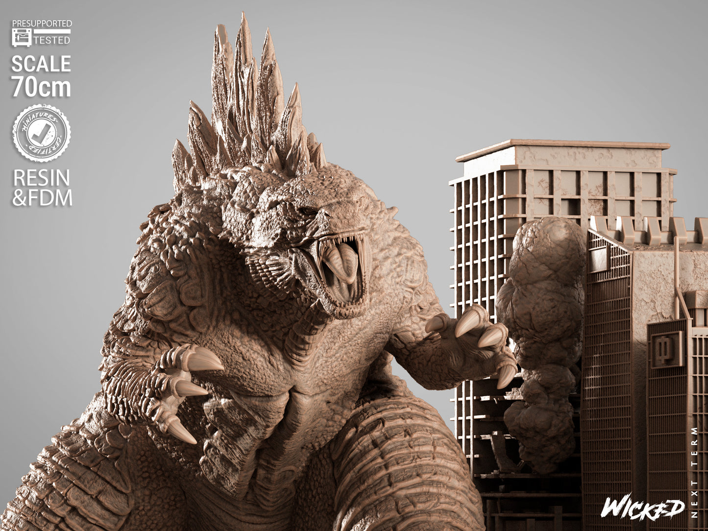 Godzilla vs. Kong Diorama – ABS-Like Resin Collector Showcase Edition
