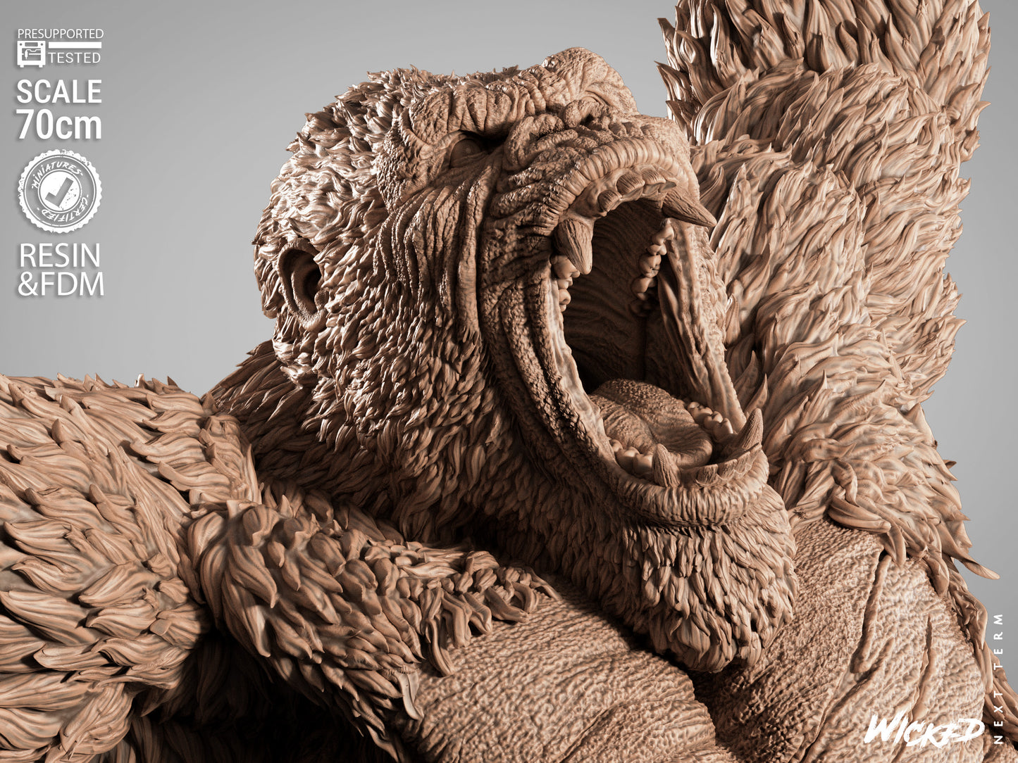 Godzilla vs. Kong Diorama – ABS-Like Resin Collector Showcase Edition