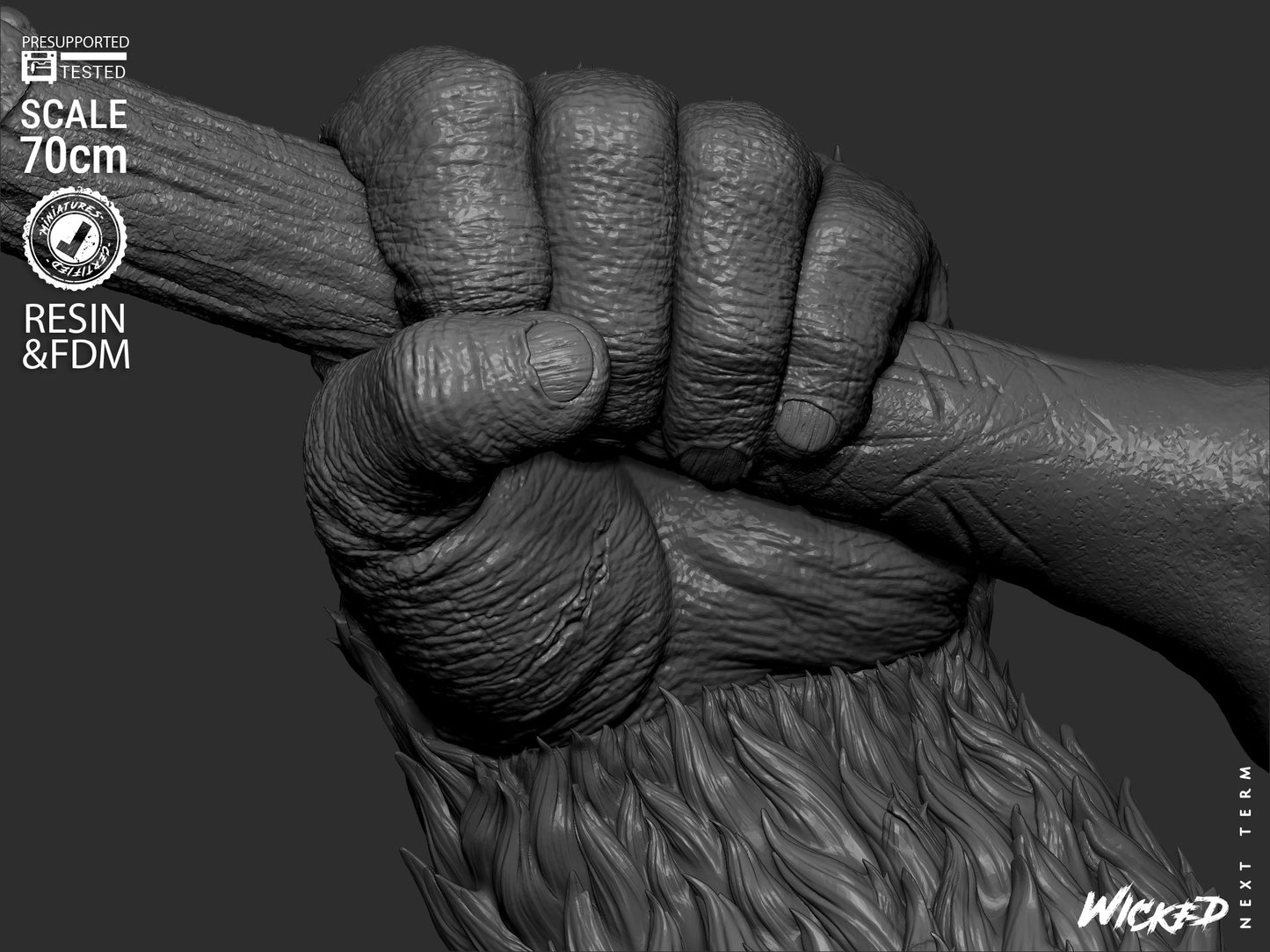 Godzilla vs. Kong Diorama – ABS-Like Resin Collector Showcase Edition