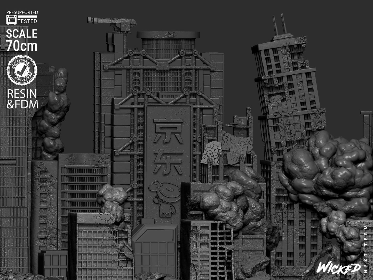 Godzilla vs. Kong Diorama – ABS-Like Resin Collector Showcase Edition