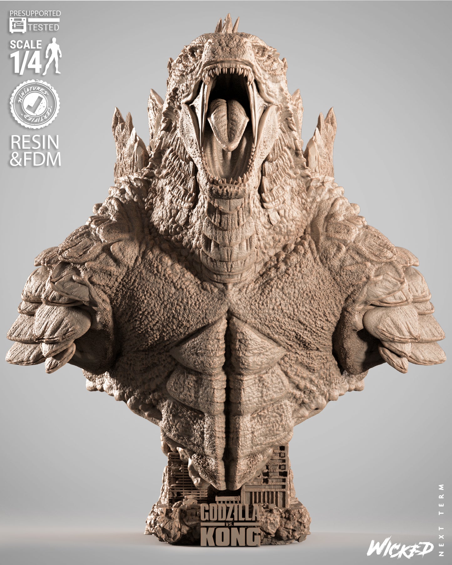 Godzilla Bust – ABS-Like Resin Collector Statue