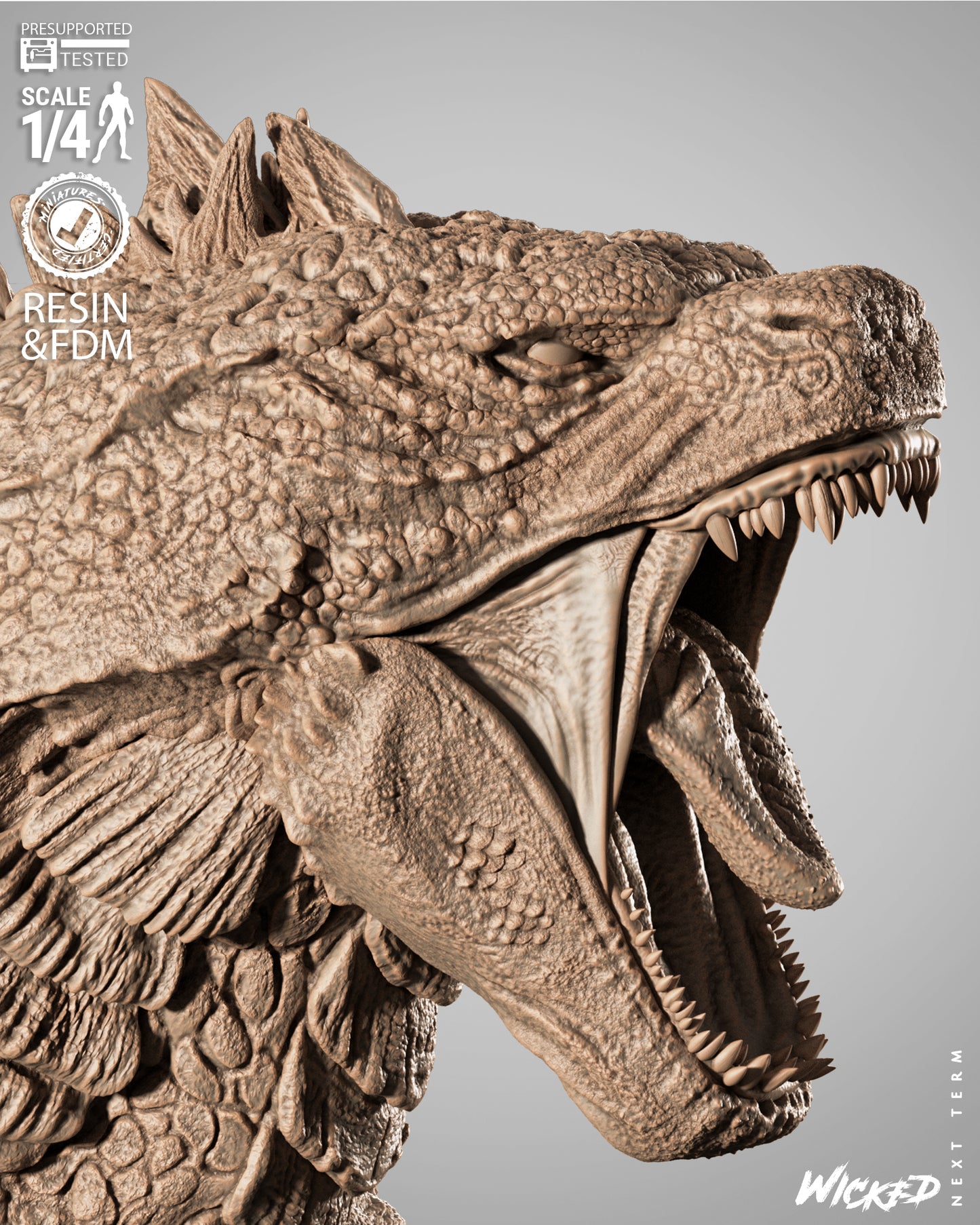 Godzilla Bust – ABS-Like Resin Collector Statue