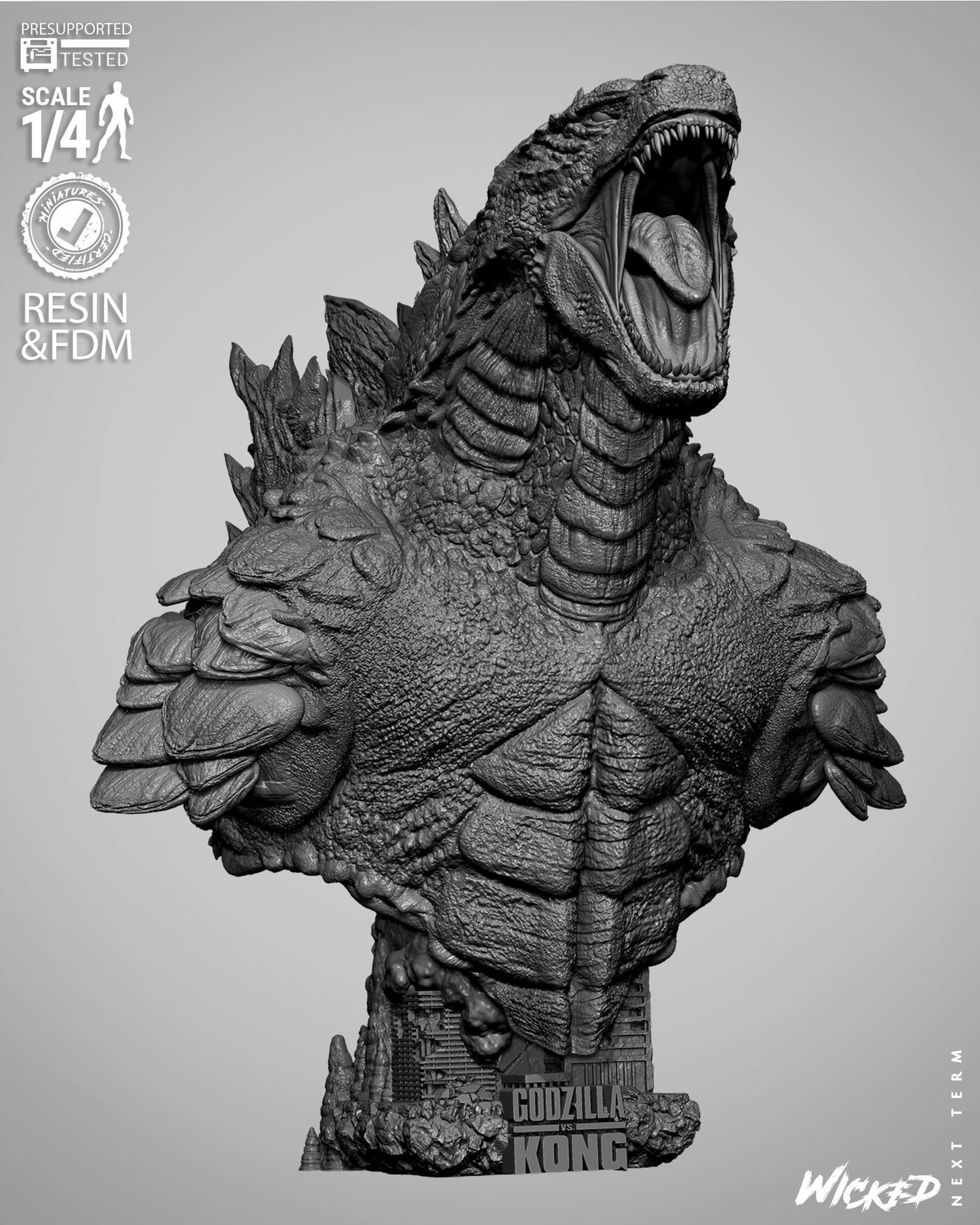 Godzilla Bust – ABS-Like Resin Collector Statue