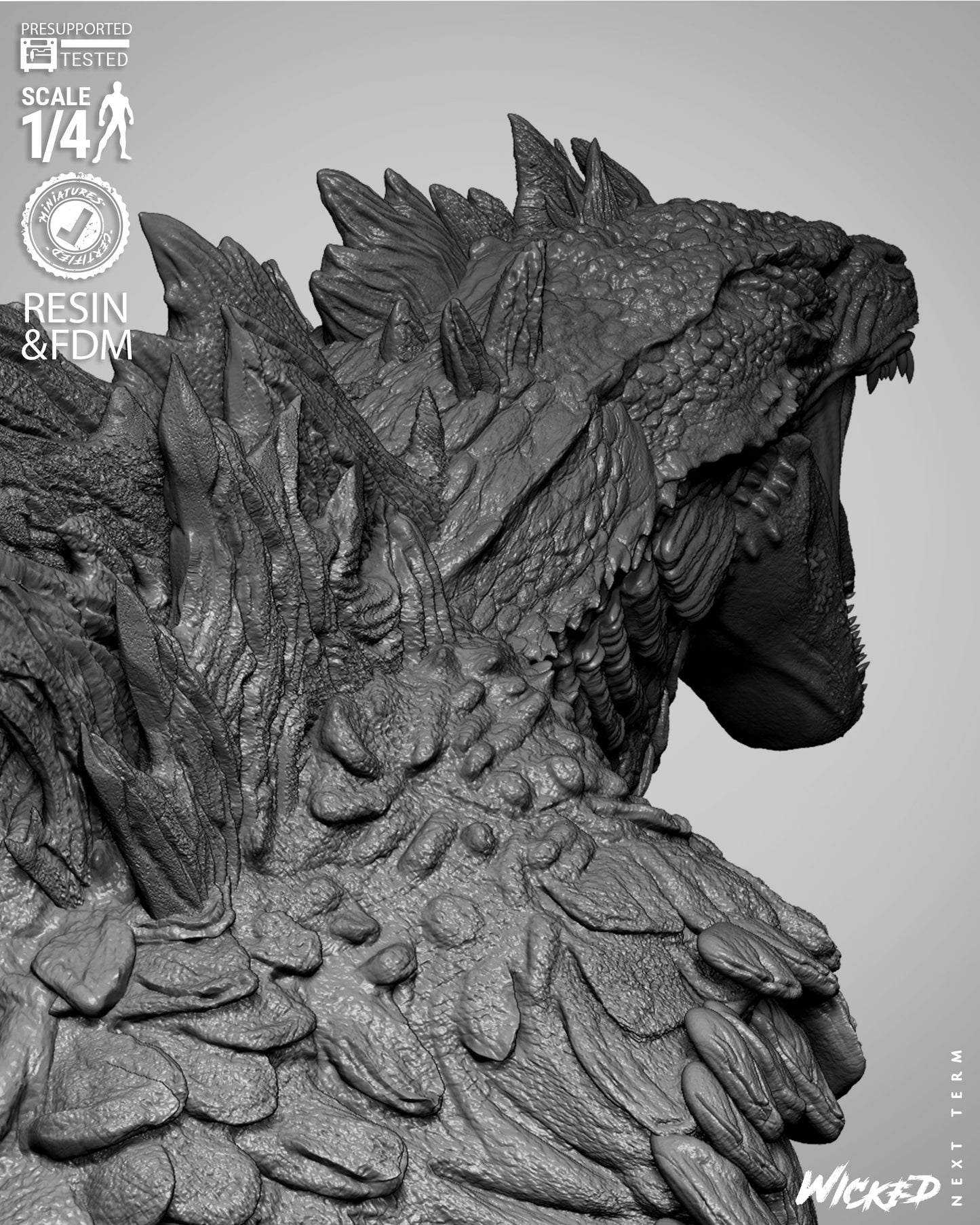 Godzilla Bust – ABS-Like Resin Collector Statue