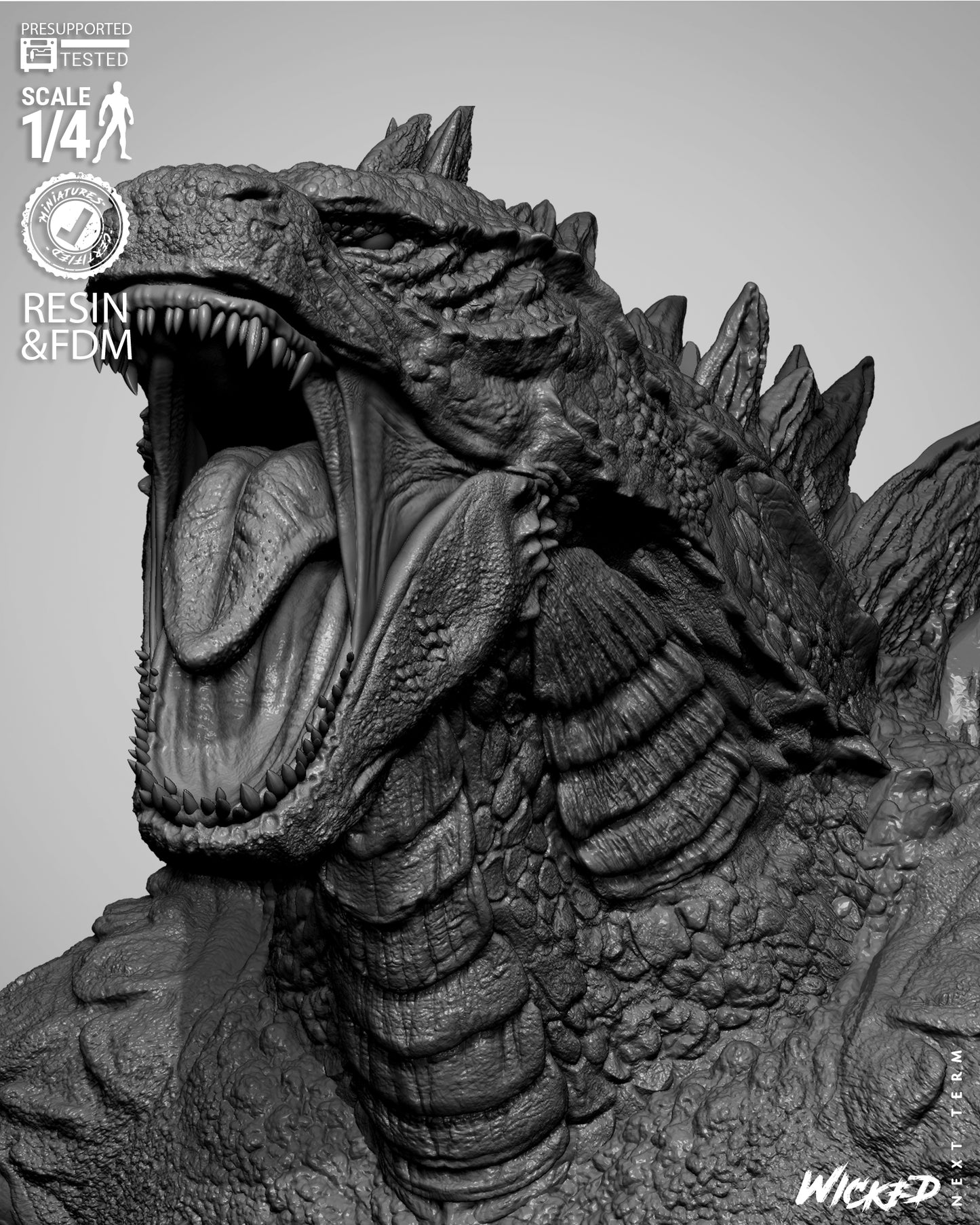 Godzilla Bust – ABS-Like Resin Collector Statue