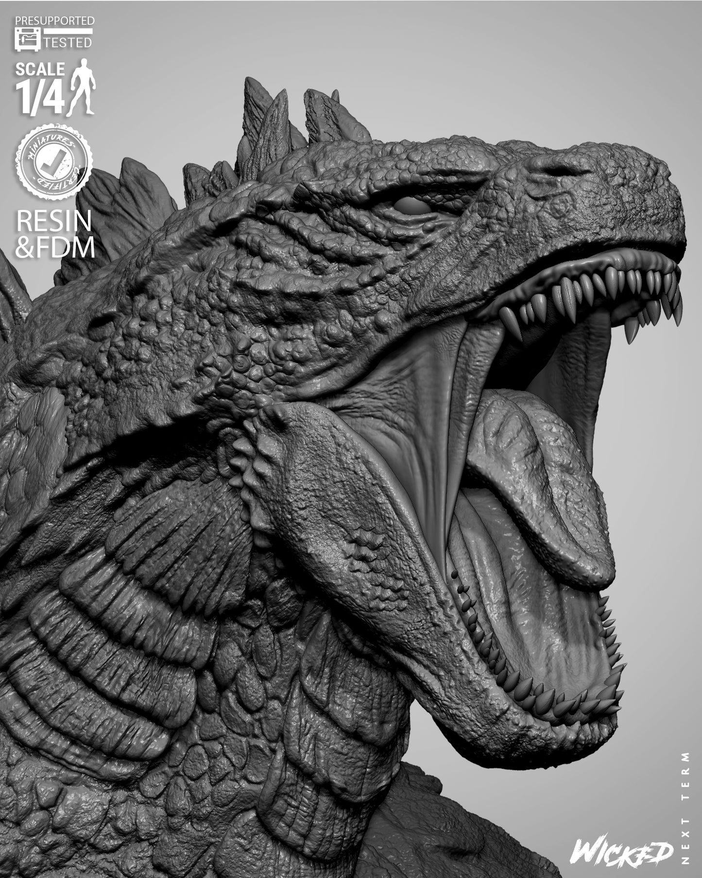 Godzilla Bust – ABS-Like Resin Collector Statue