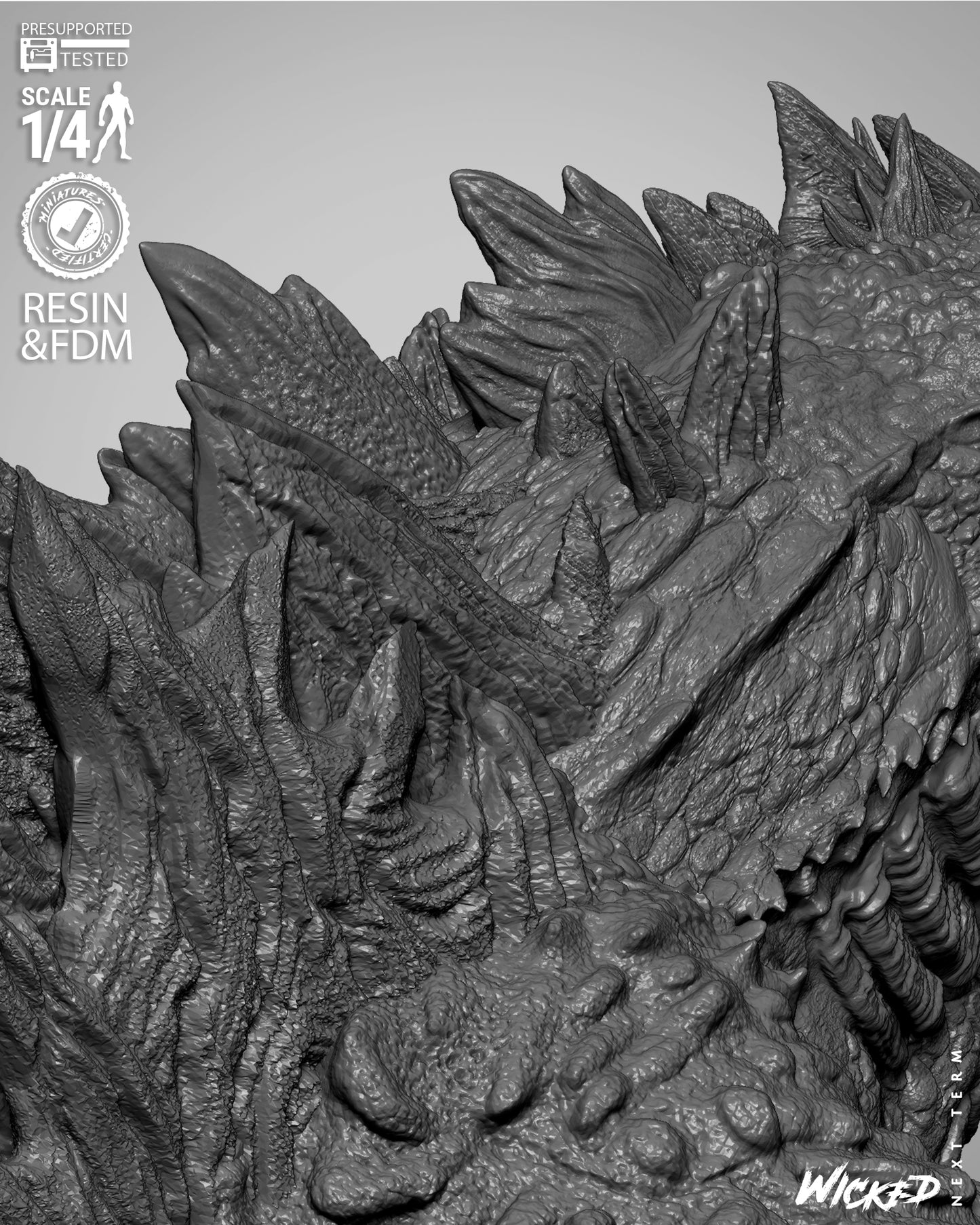 Godzilla Bust – ABS-Like Resin Collector Statue