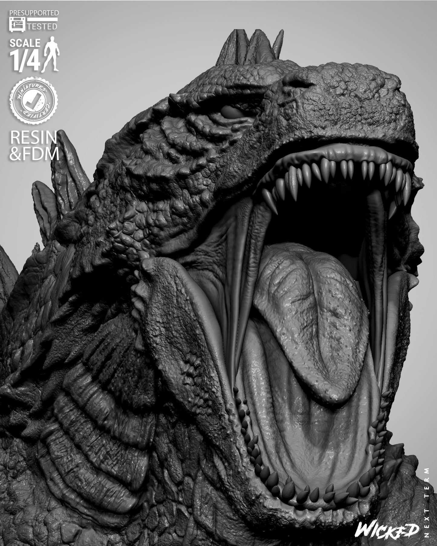 Godzilla Bust – ABS-Like Resin Collector Statue