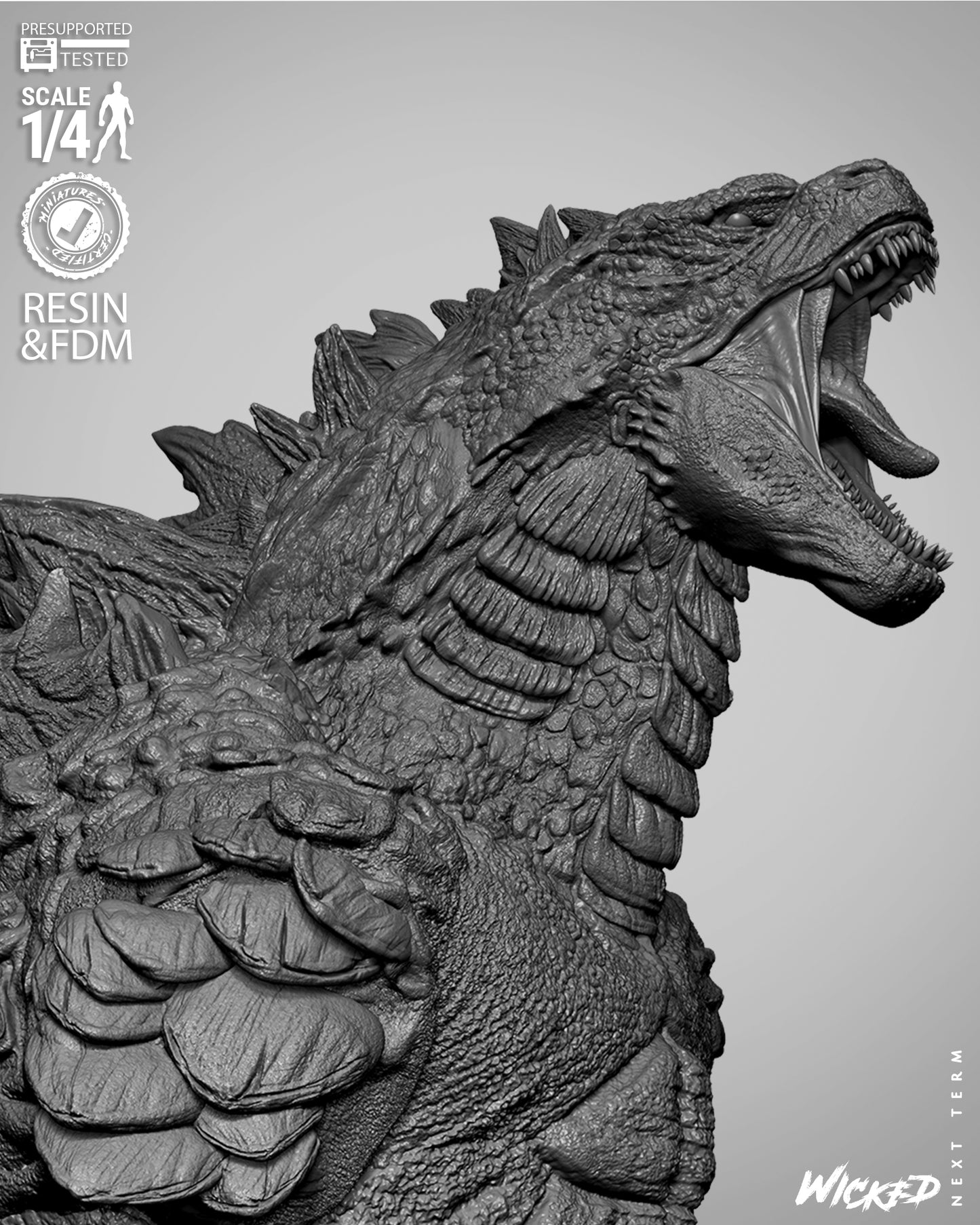 Godzilla Bust – ABS-Like Resin Collector Statue