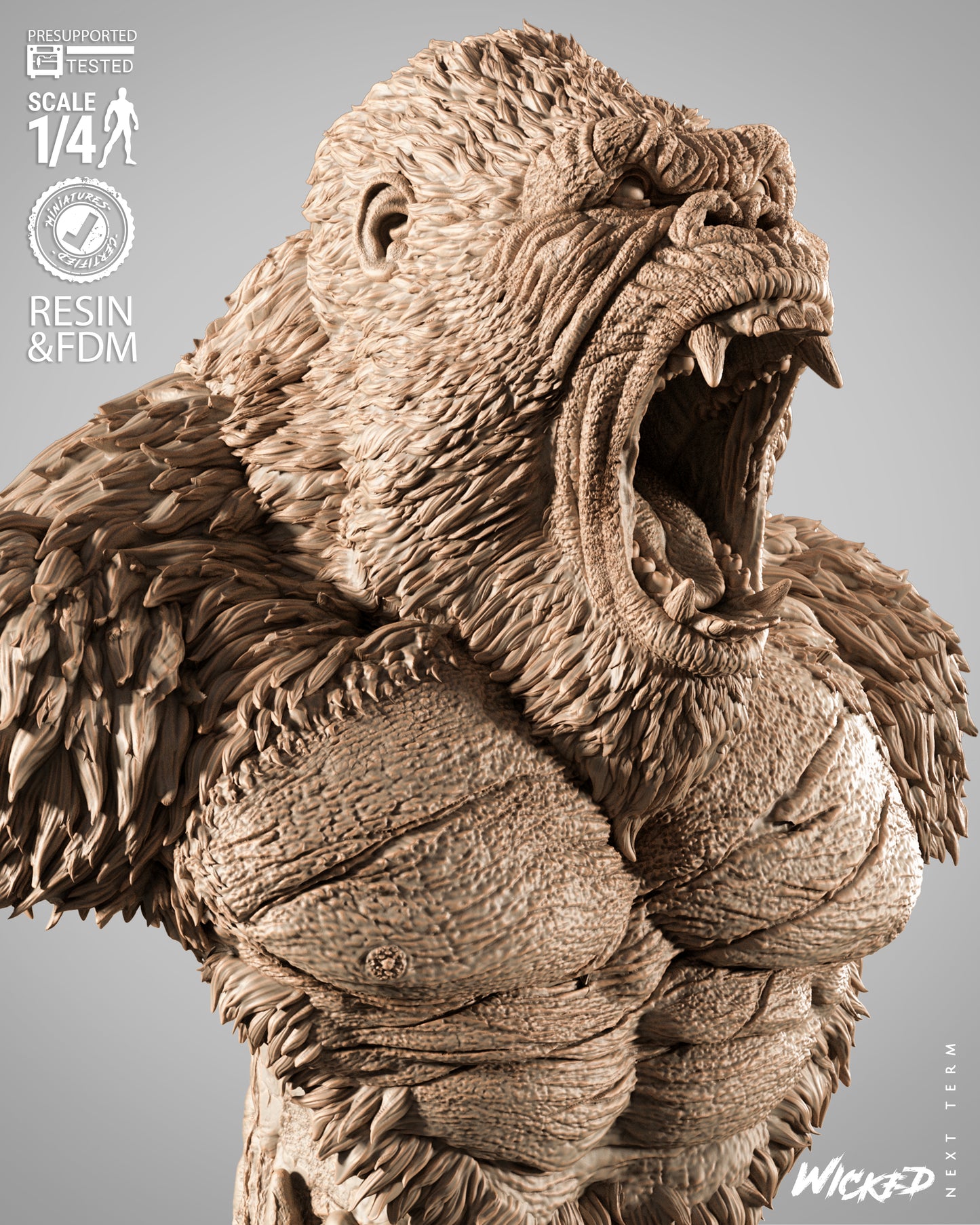 Kong Bust – ABS-Like Resin Collector Statue