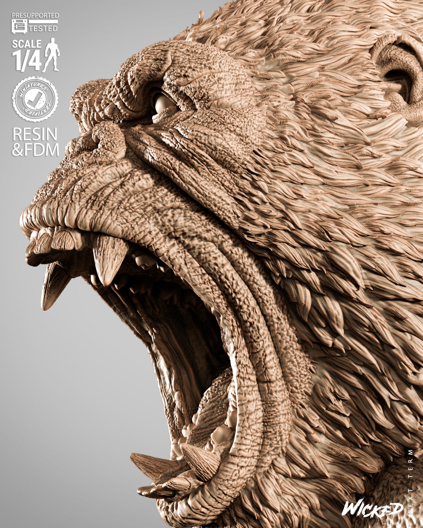 Kong Bust – ABS-Like Resin Collector Statue