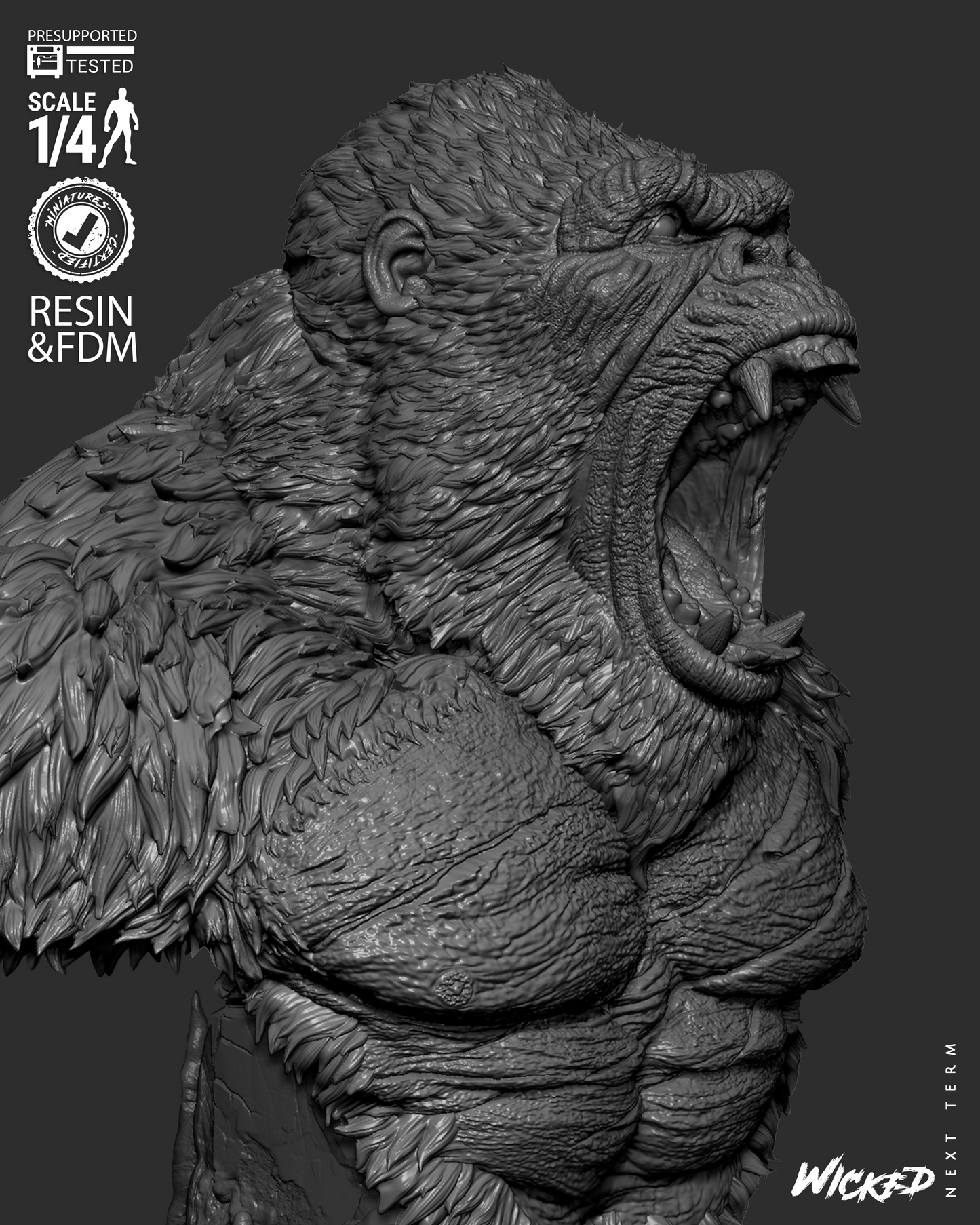Kong Bust – ABS-Like Resin Collector Statue