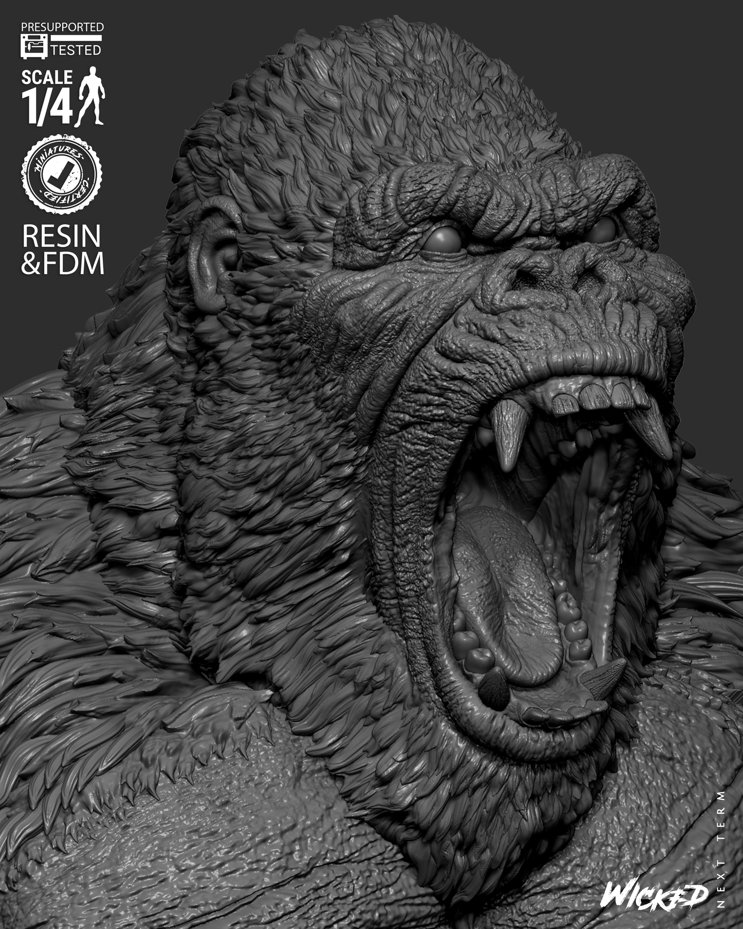 Kong Bust – ABS-Like Resin Collector Statue