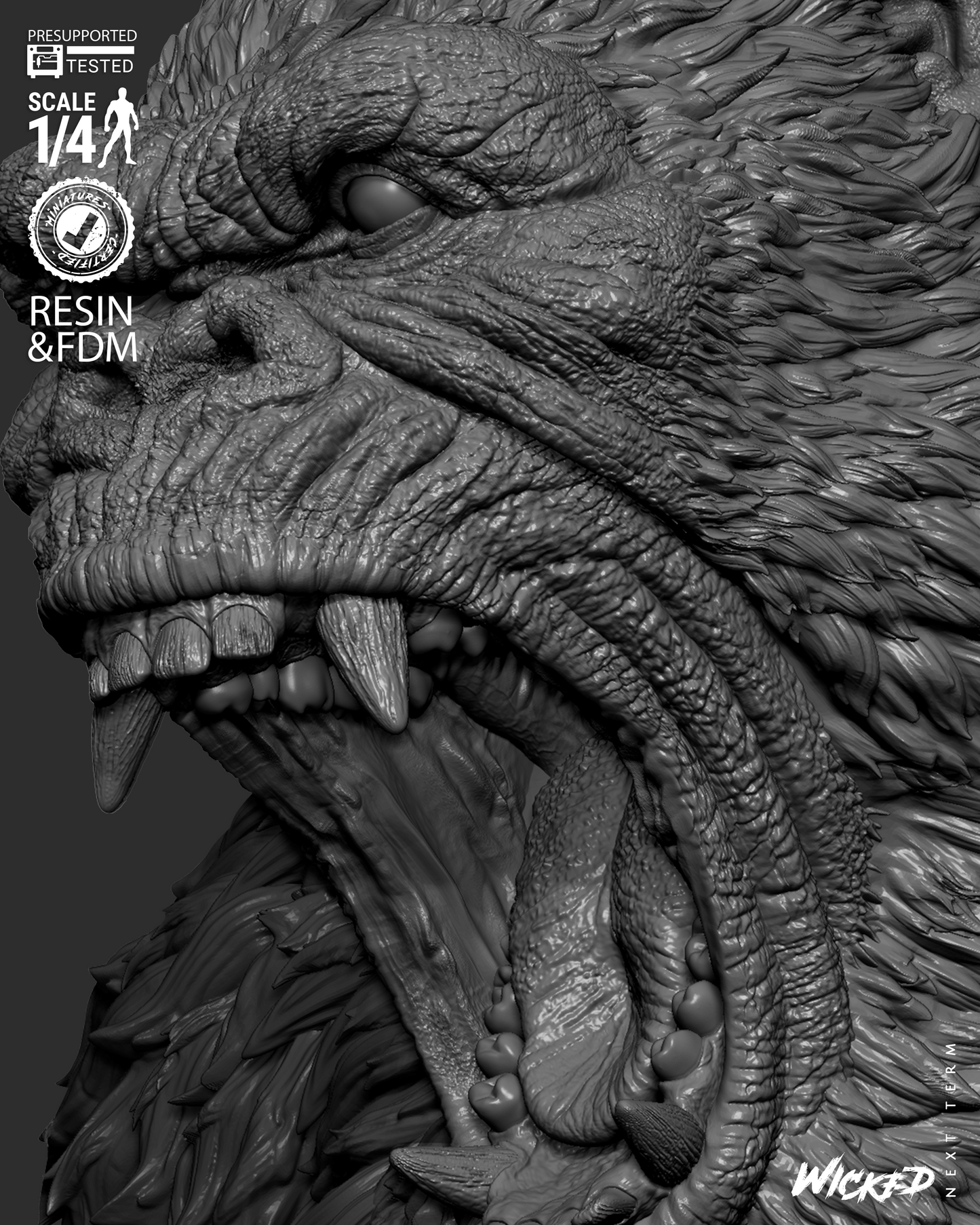 Kong Bust – ABS-Like Resin Collector Statue