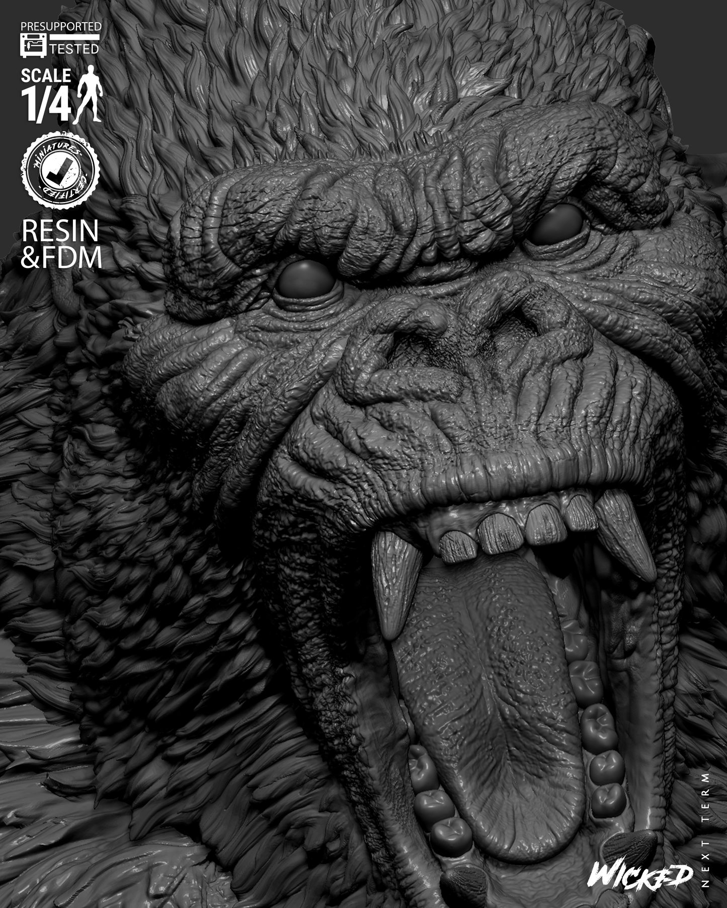 Kong Bust – ABS-Like Resin Collector Statue