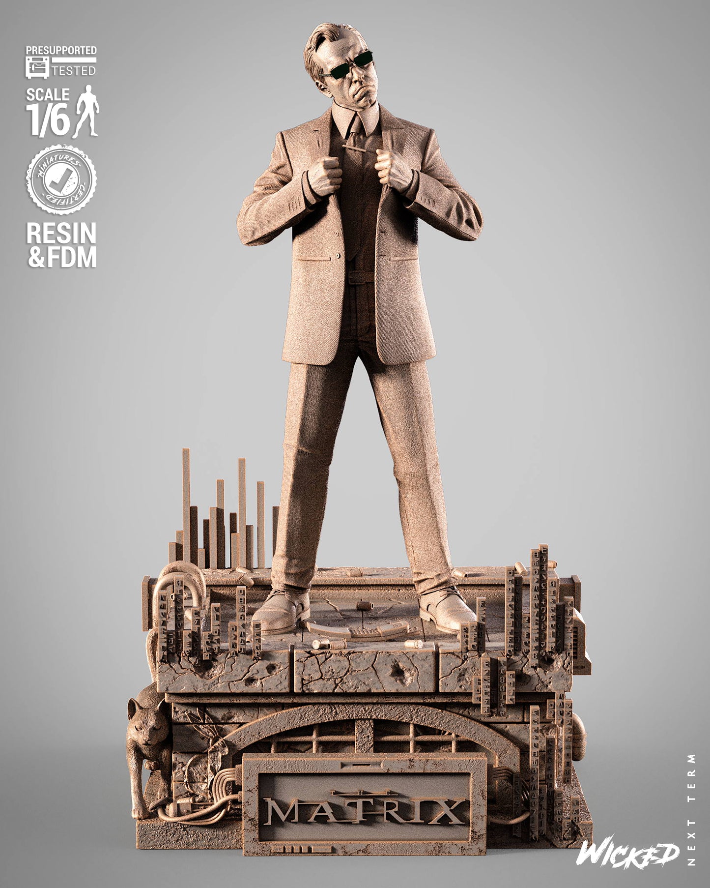 Agent Smith Statue – ABS-Like Resin Collector Statue
