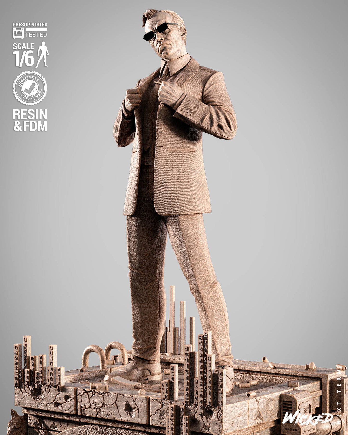 Agent Smith Statue – ABS-Like Resin Collector Statue