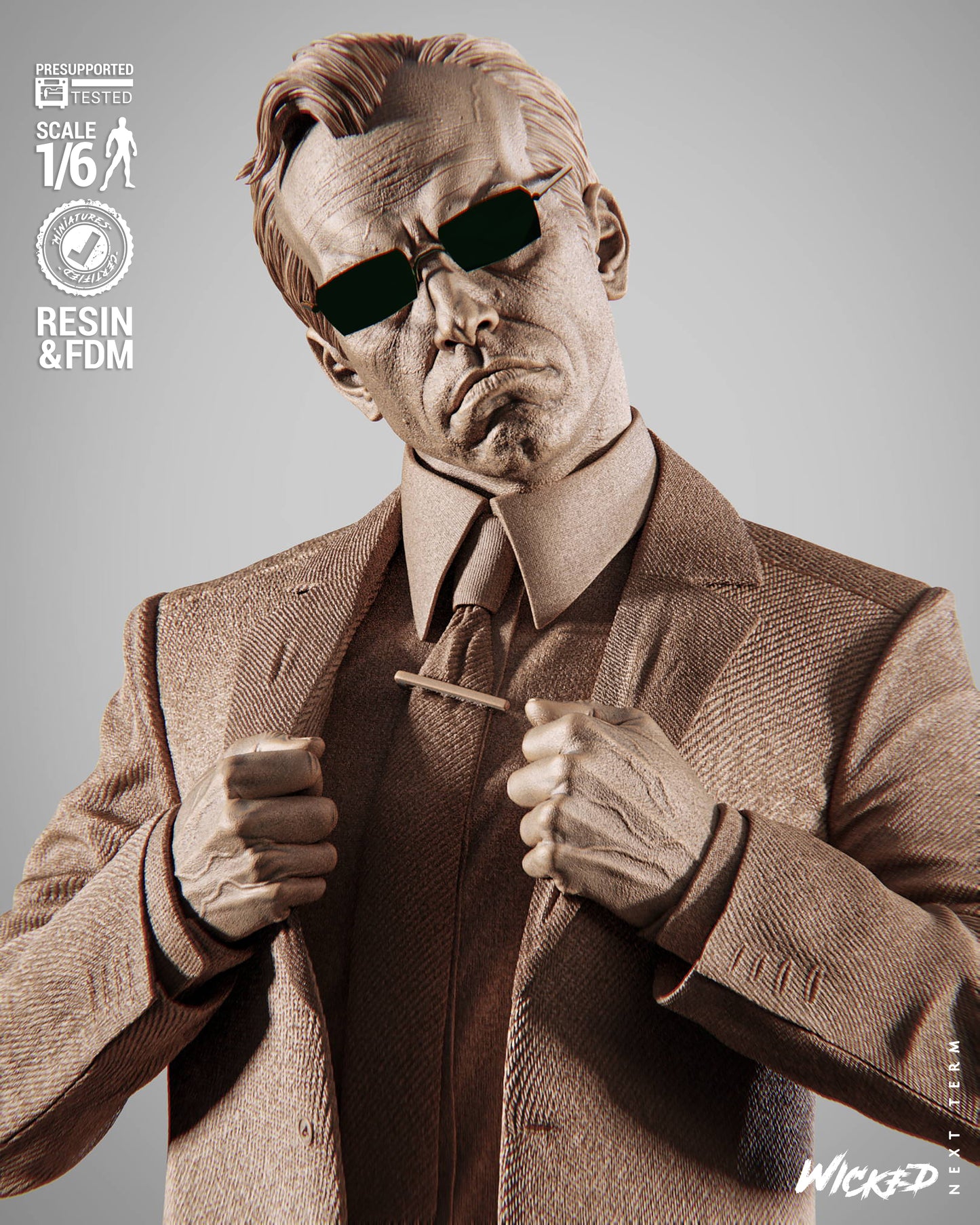 Agent Smith Statue – ABS-Like Resin Collector Statue