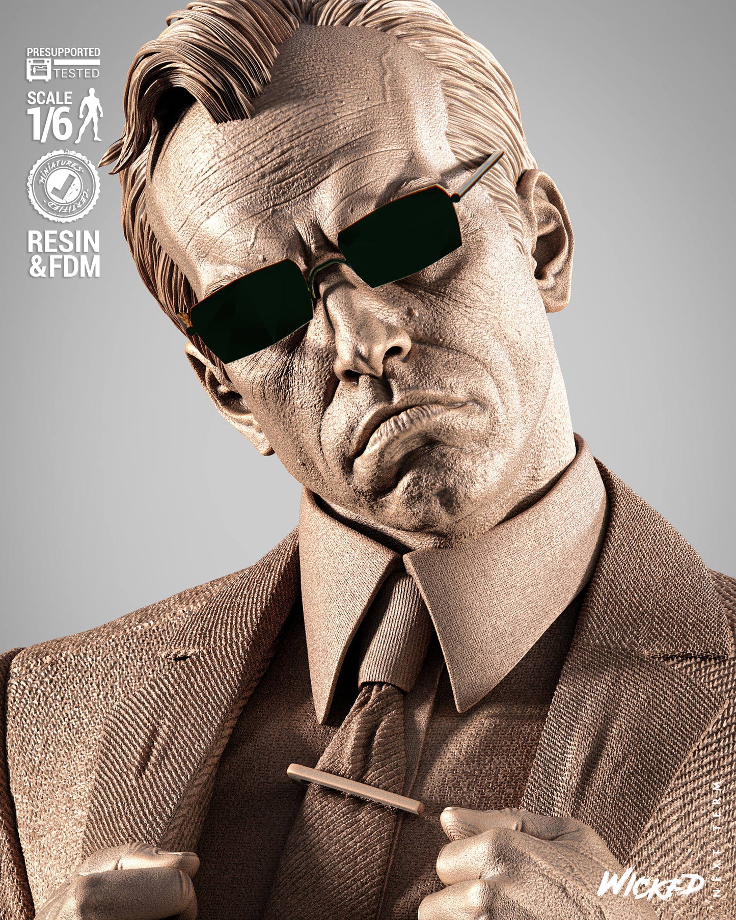 Agent Smith Statue – ABS-Like Resin Collector Statue