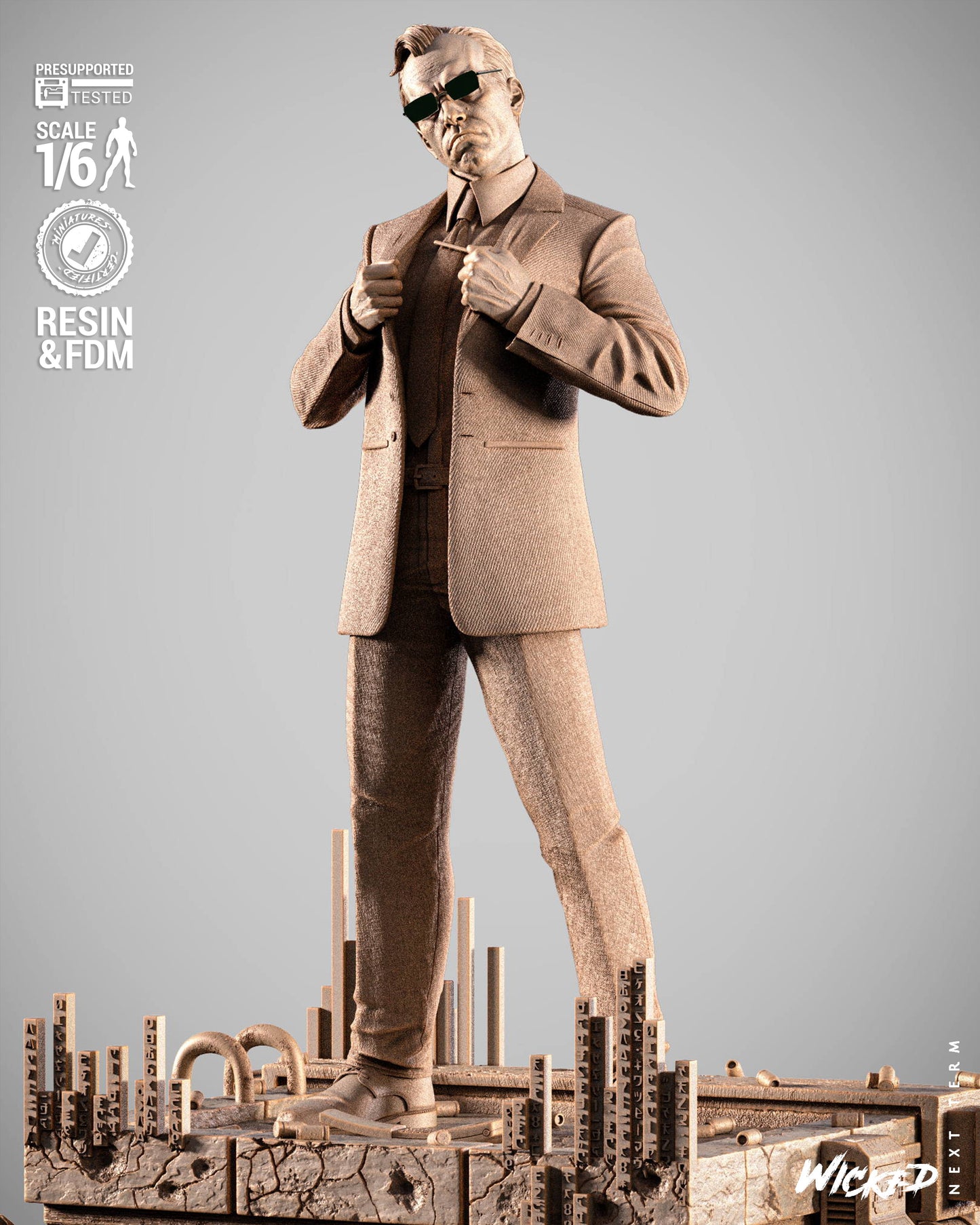 Agent Smith Statue – ABS-Like Resin Collector Statue