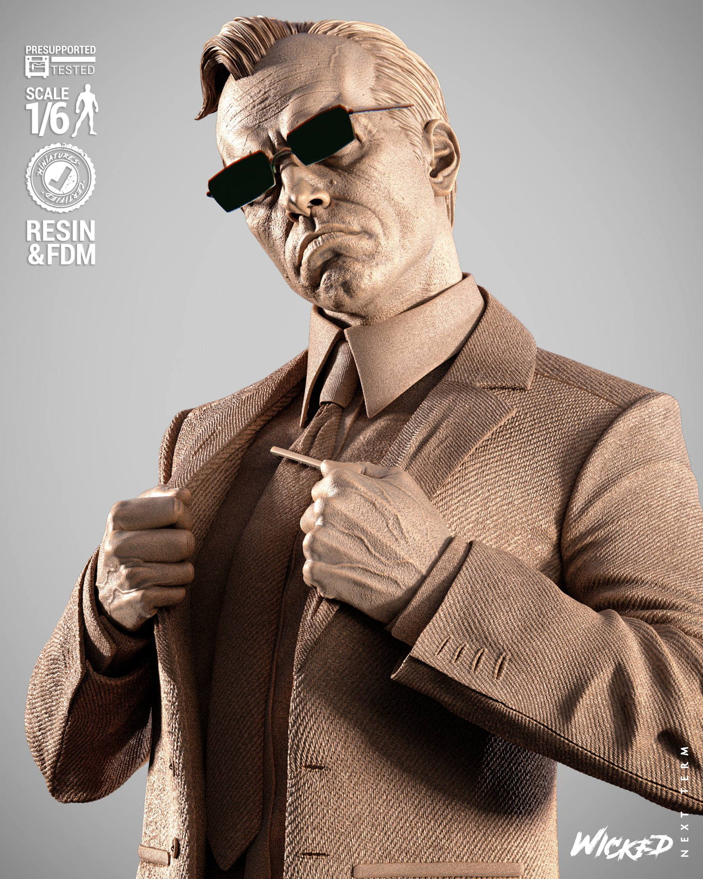 Agent Smith Statue – ABS-Like Resin Collector Statue