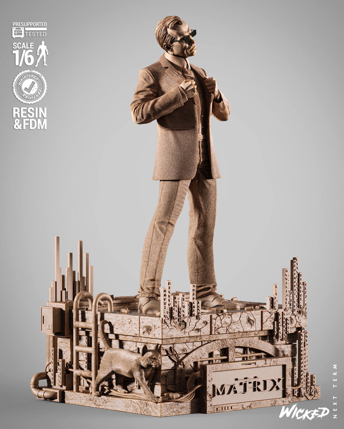 Agent Smith Statue – ABS-Like Resin Collector Statue
