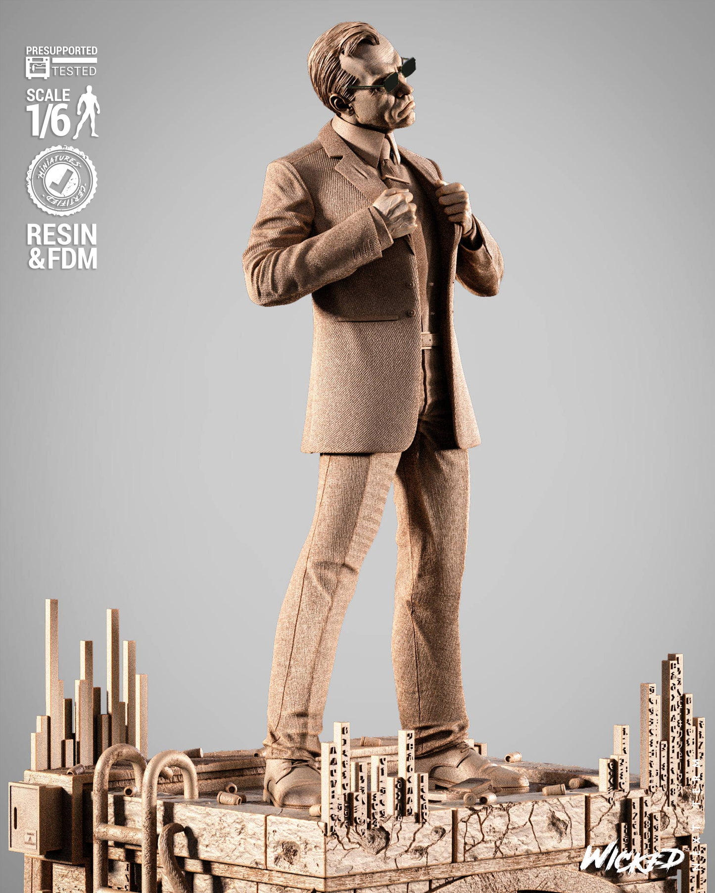 Agent Smith Statue – ABS-Like Resin Collector Statue