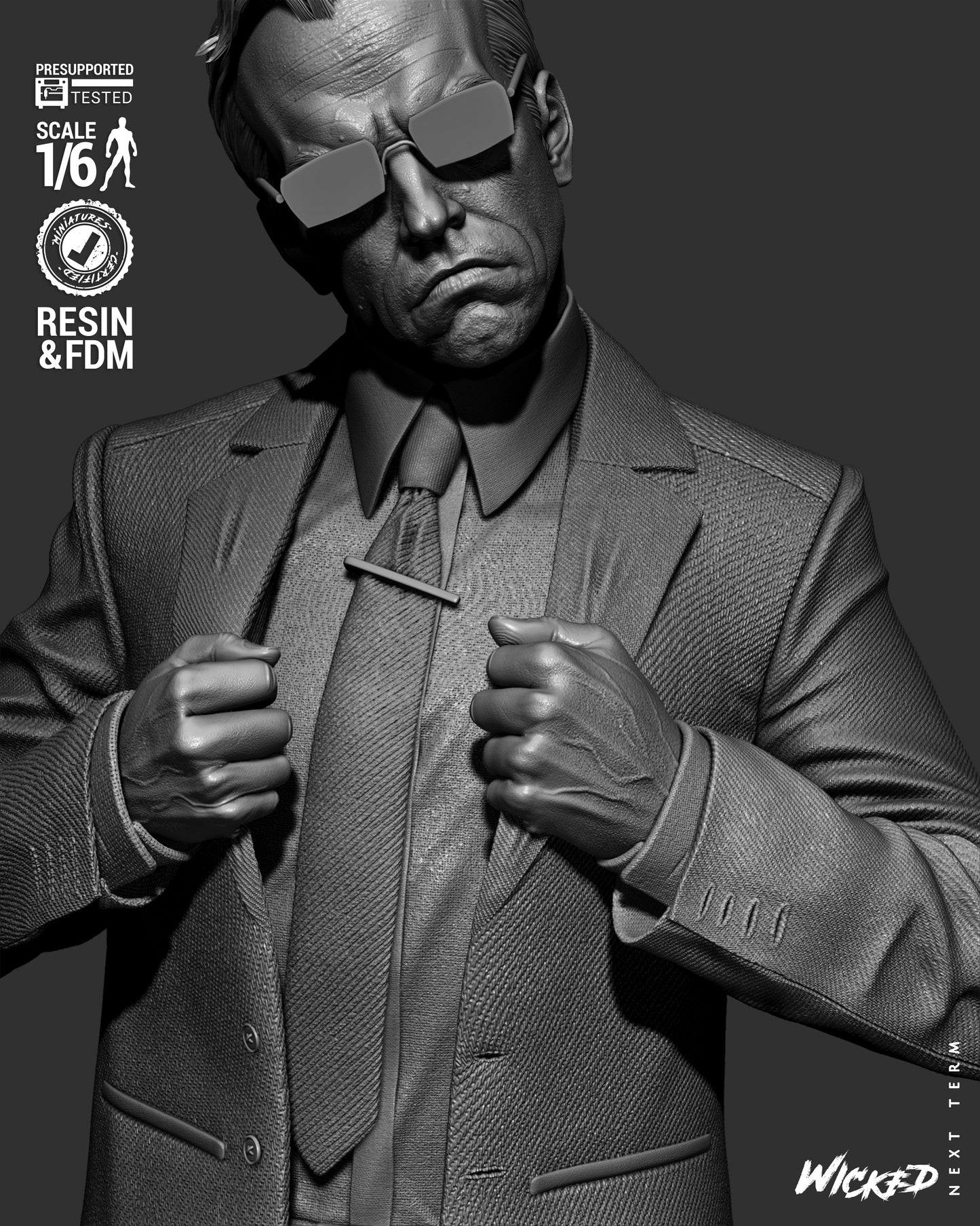 Agent Smith Statue – ABS-Like Resin Collector Statue