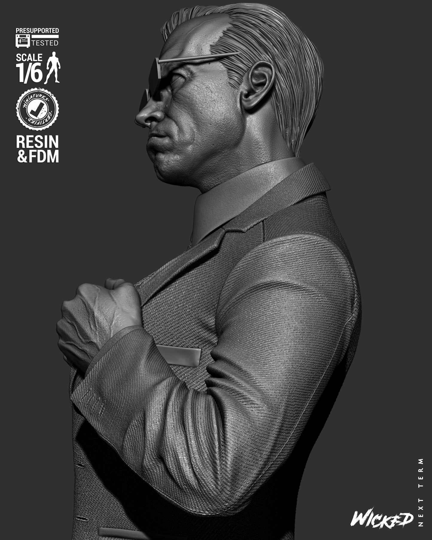 Agent Smith Statue – ABS-Like Resin Collector Statue