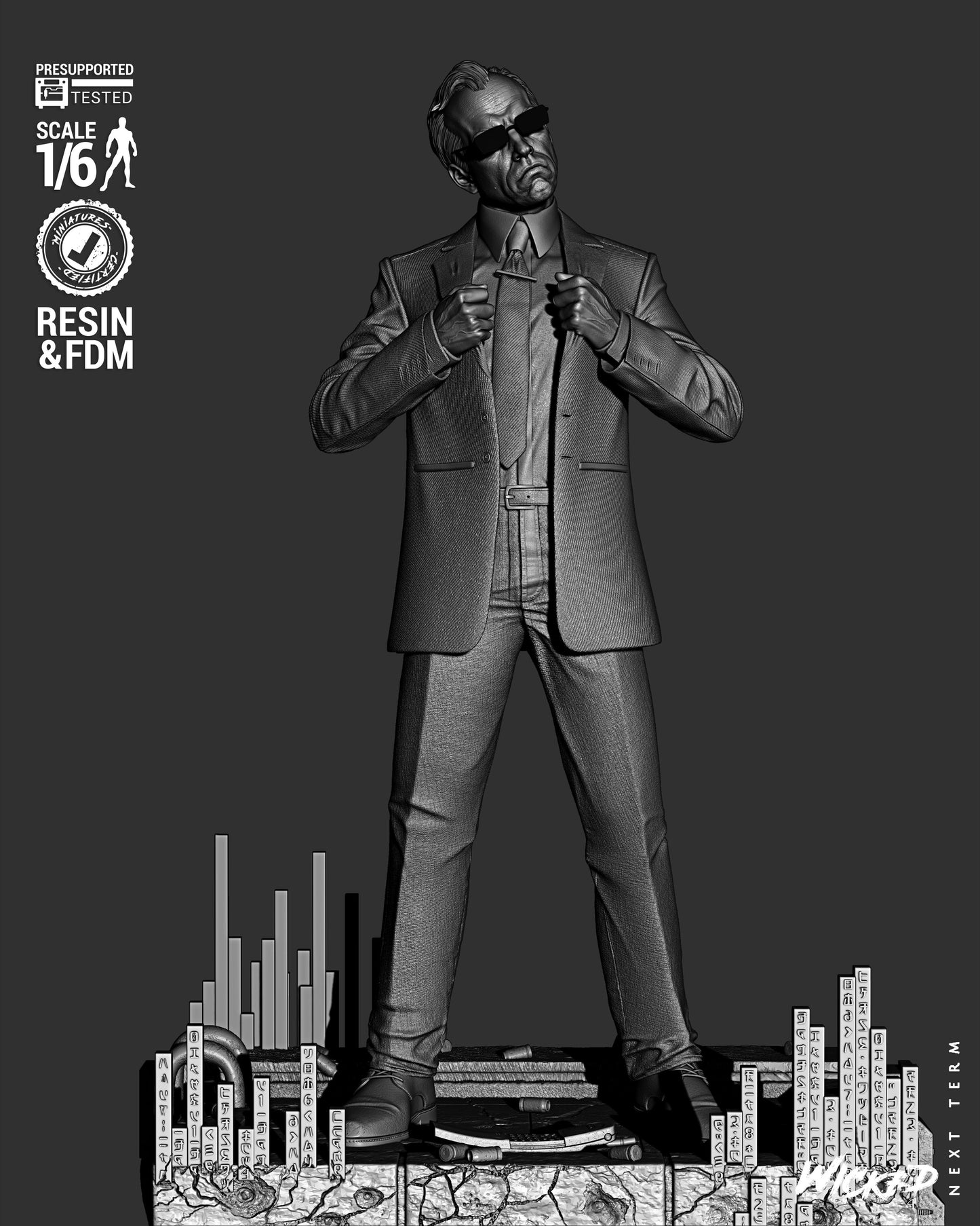 Agent Smith Statue – ABS-Like Resin Collector Statue