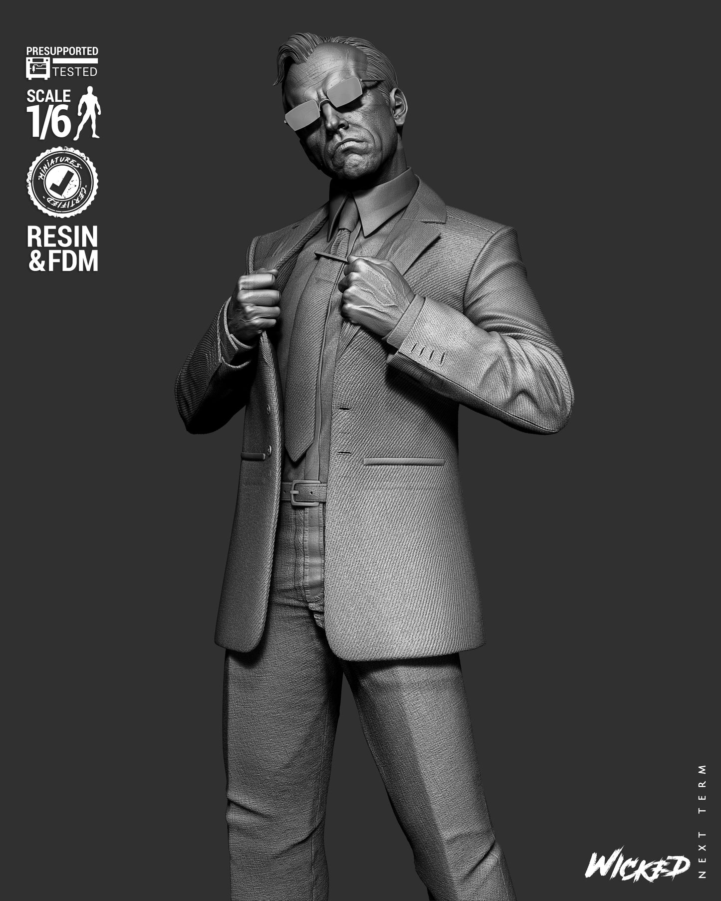 Agent Smith Statue – ABS-Like Resin Collector Statue