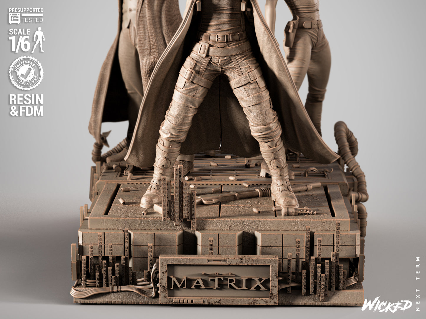 Matrix Trio Diorama – ABS-Like Resin Collector Statue
