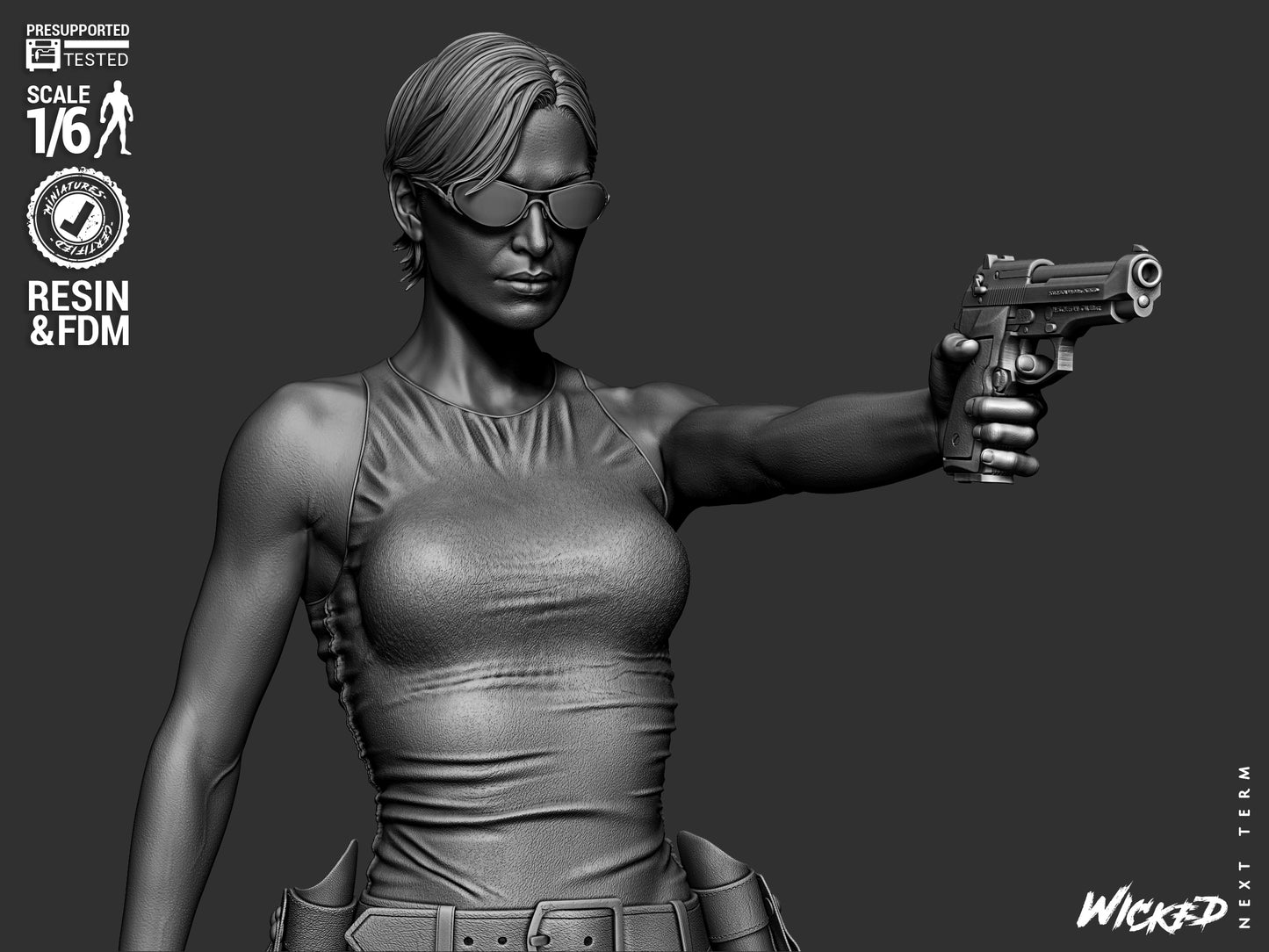 Matrix Trio Diorama – ABS-Like Resin Collector Statue