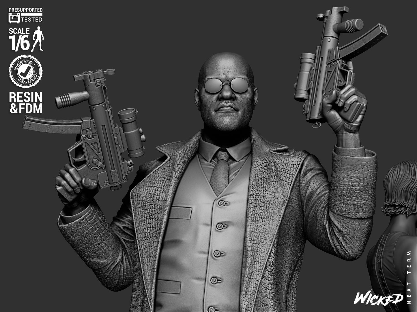 Matrix Trio Diorama – ABS-Like Resin Collector Statue