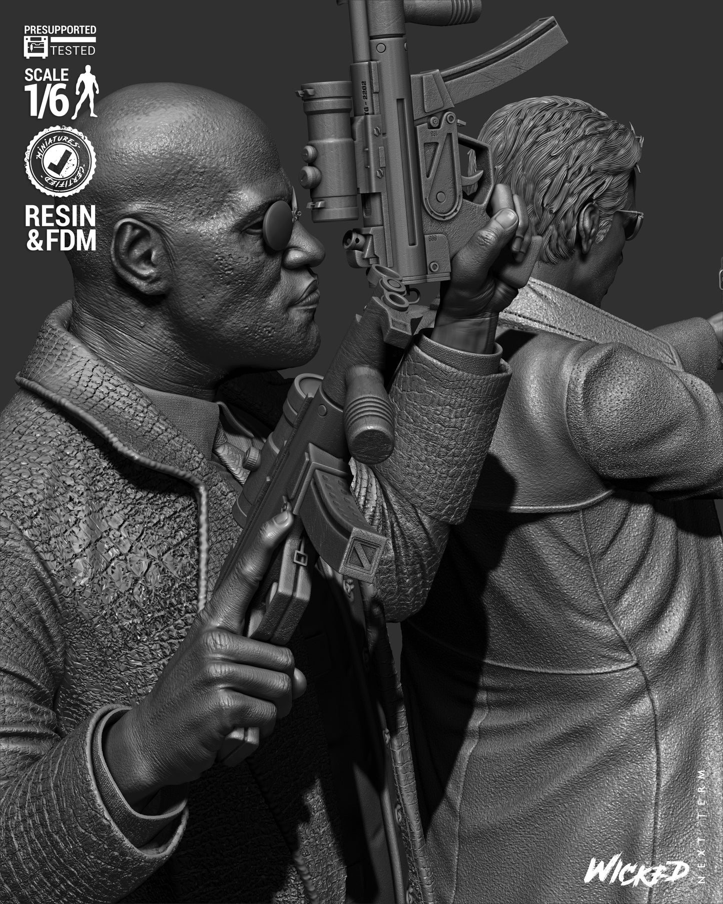 Matrix Trio Diorama – ABS-Like Resin Collector Statue