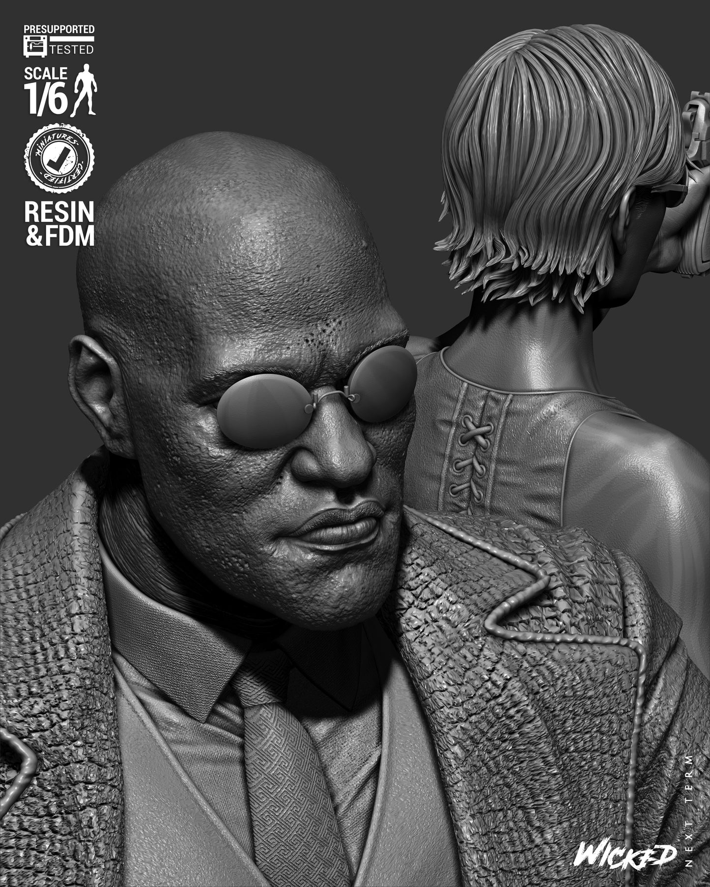 Matrix Trio Diorama – ABS-Like Resin Collector Statue