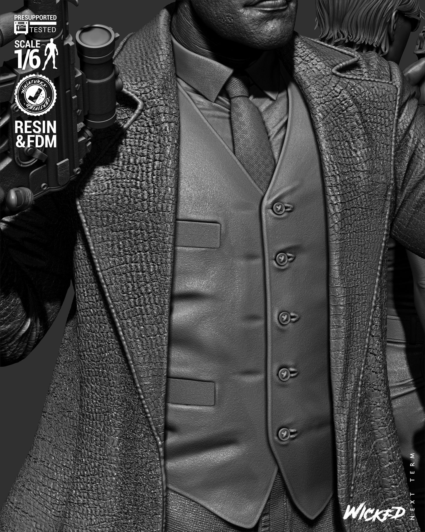 Matrix Trio Diorama – ABS-Like Resin Collector Statue