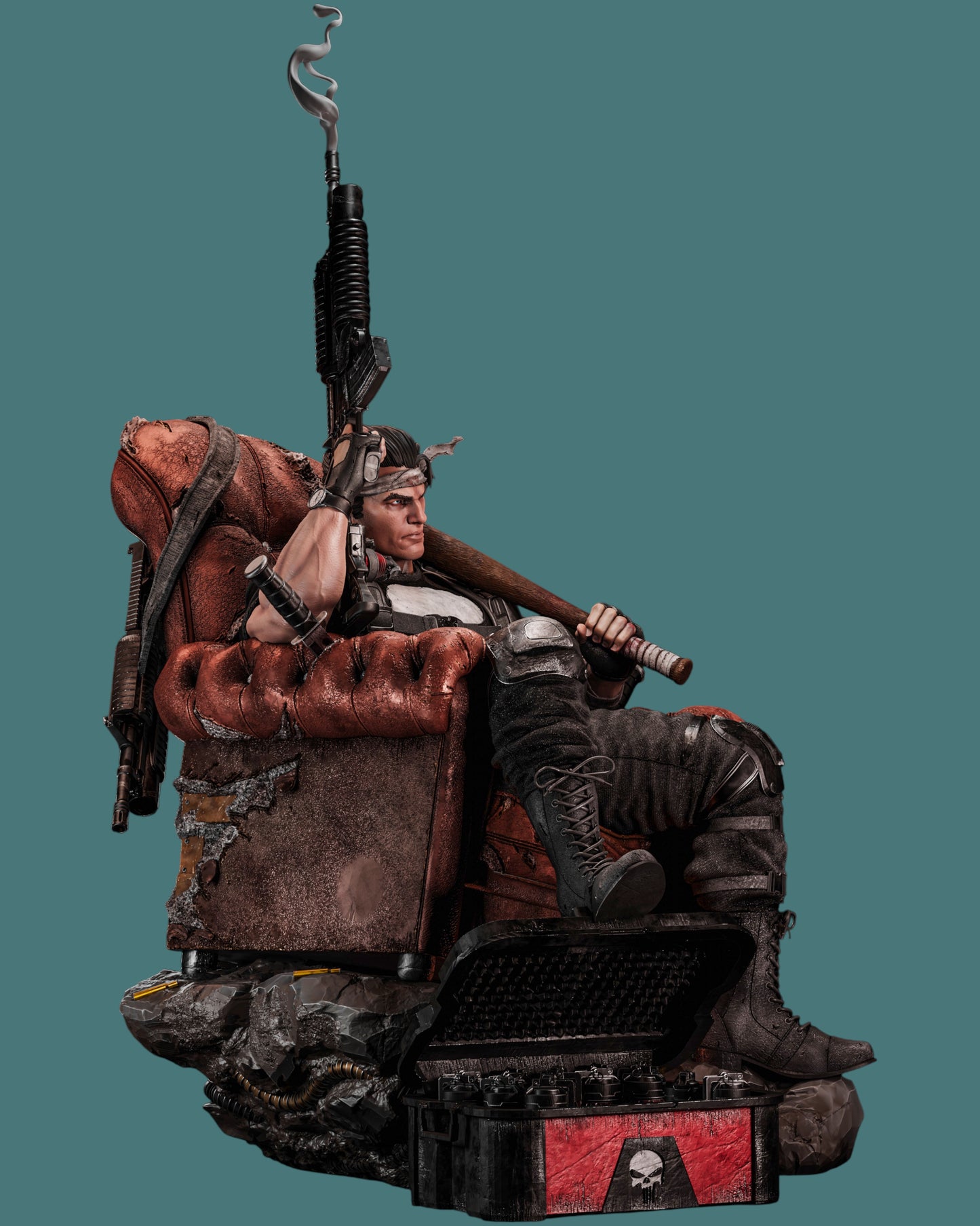 Punisher – “No Mercy” Armchair Edition Premium Resin Statue