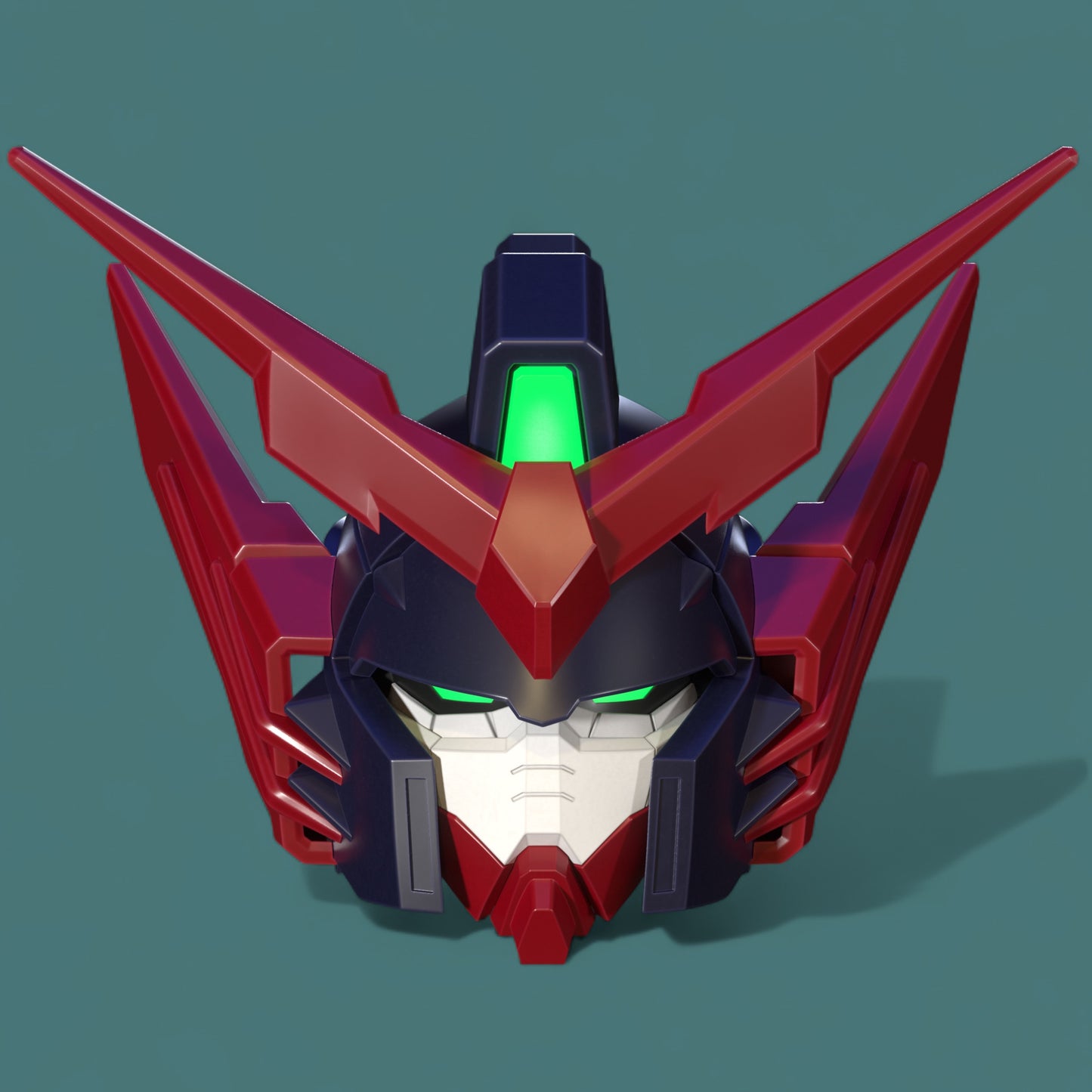 Crimson Mecha Commander Mask