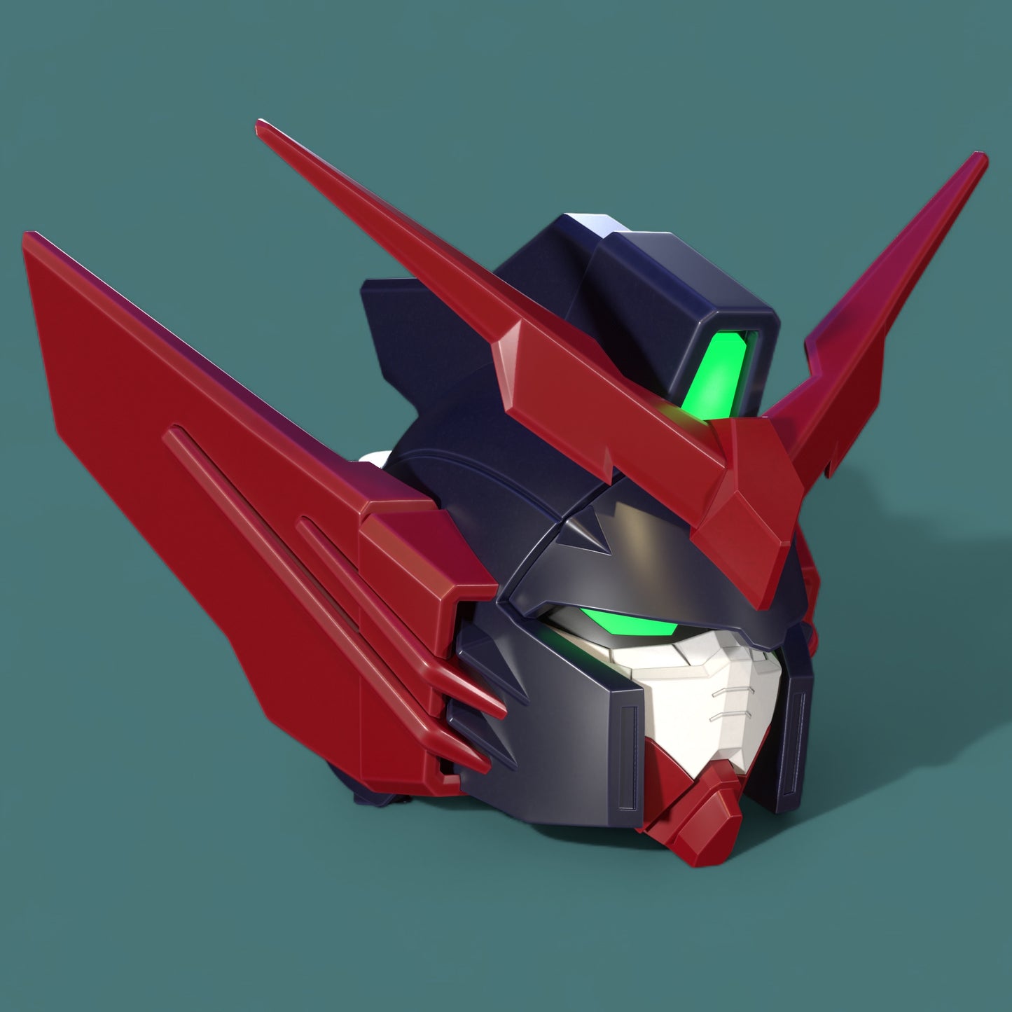 Crimson Mecha Commander Mask