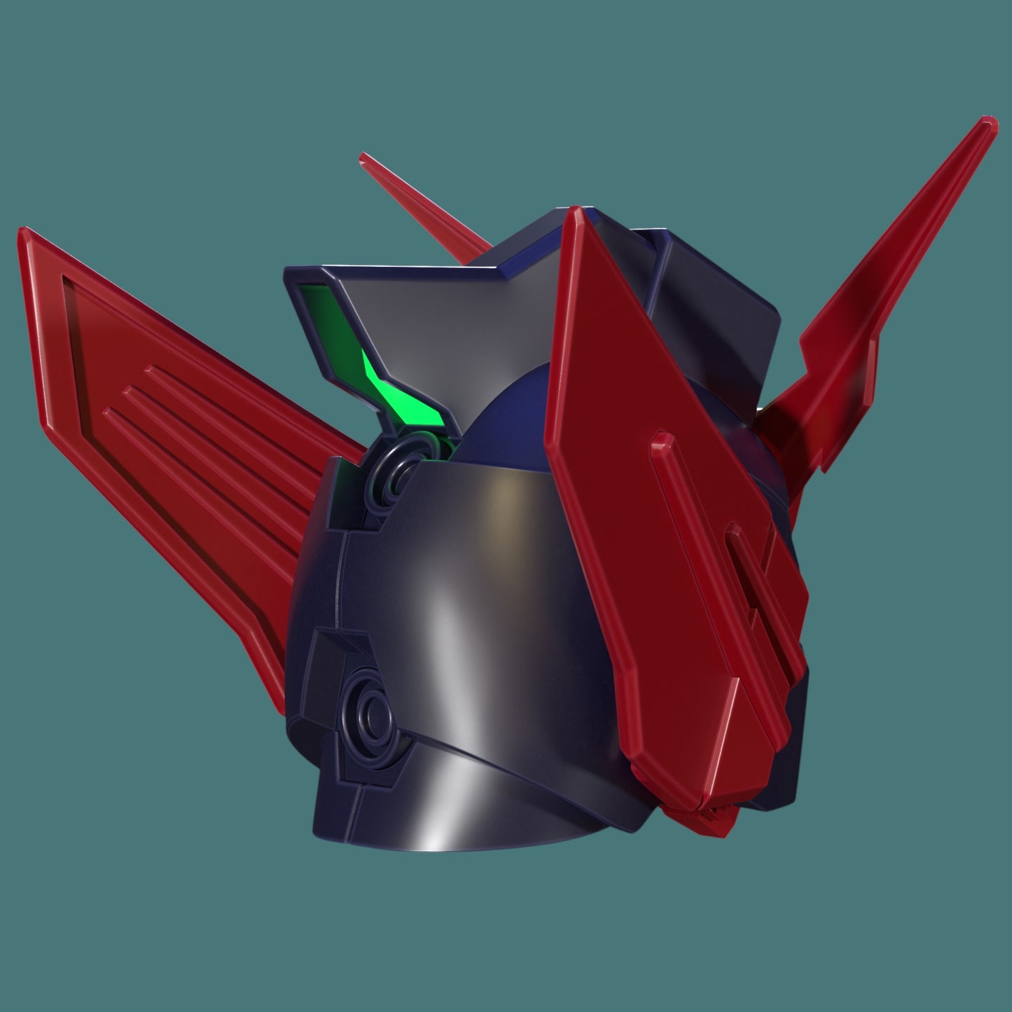 Crimson Mecha Commander Mask