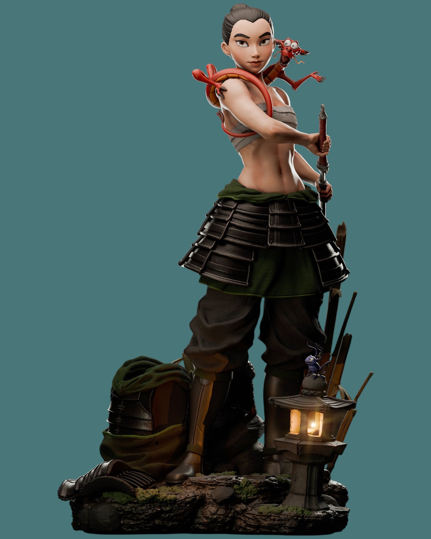 Mulan – “Warrior of Honor” Premium Resin Statue