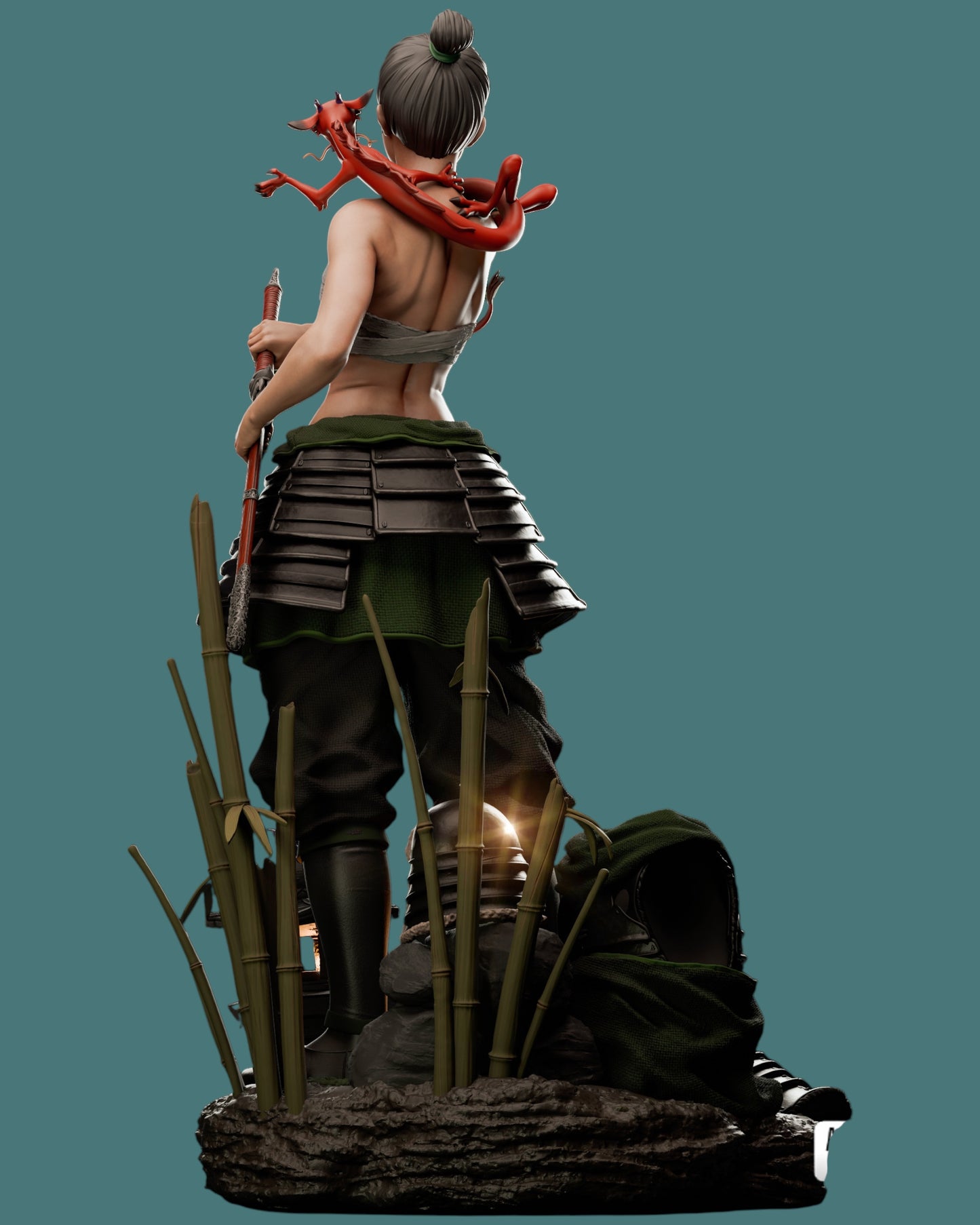 Mulan – “Warrior of Honor” Premium Resin Statue